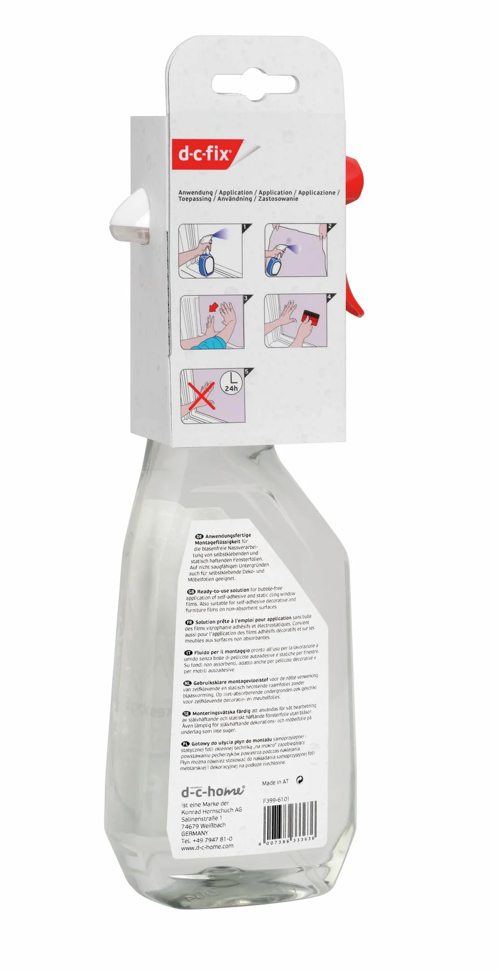 D-C-Fix Samoprzylepna Folia Płyn Montażowy Do Folii Okiennej 500 Ml