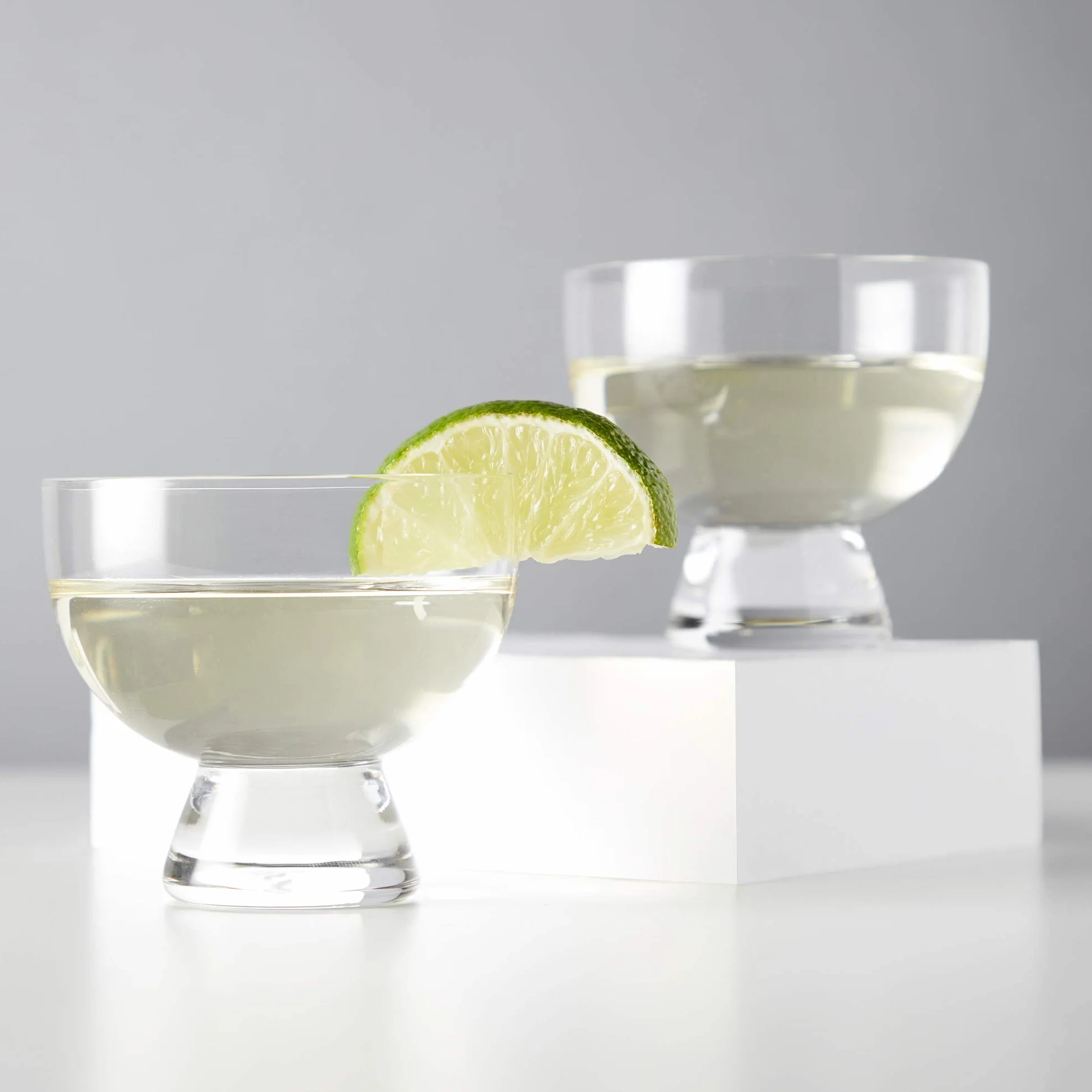 Viski Kryształowe szklanki Mezcal zestaw 2 szt. – wysokiej jakości krystalicznie czyste szkło, kieliszki koktajlowe Mezcal bez nóżek, zestaw upominkowy ze szkła likierowego – 237 ml