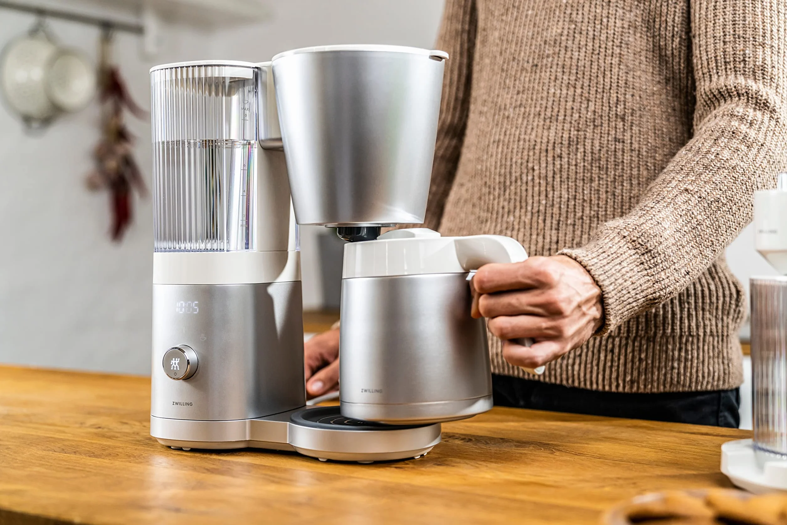 ZWILLING ENFINIGY Ekspres do kawy 1,25 l 10 filiżanek srebrny