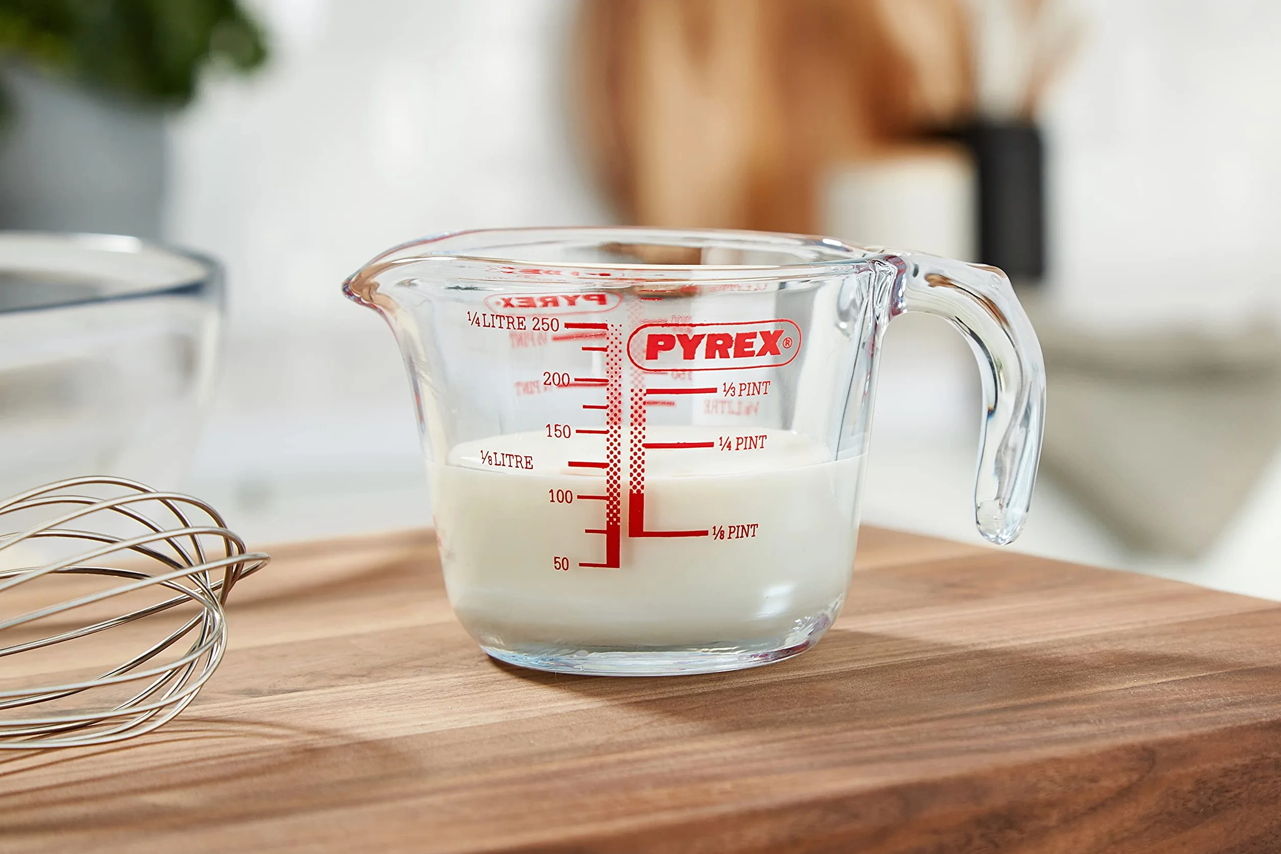 Kitchen Craft Pyrex Classic Kubek z Miarką, Przezroczysty, 0,25 l