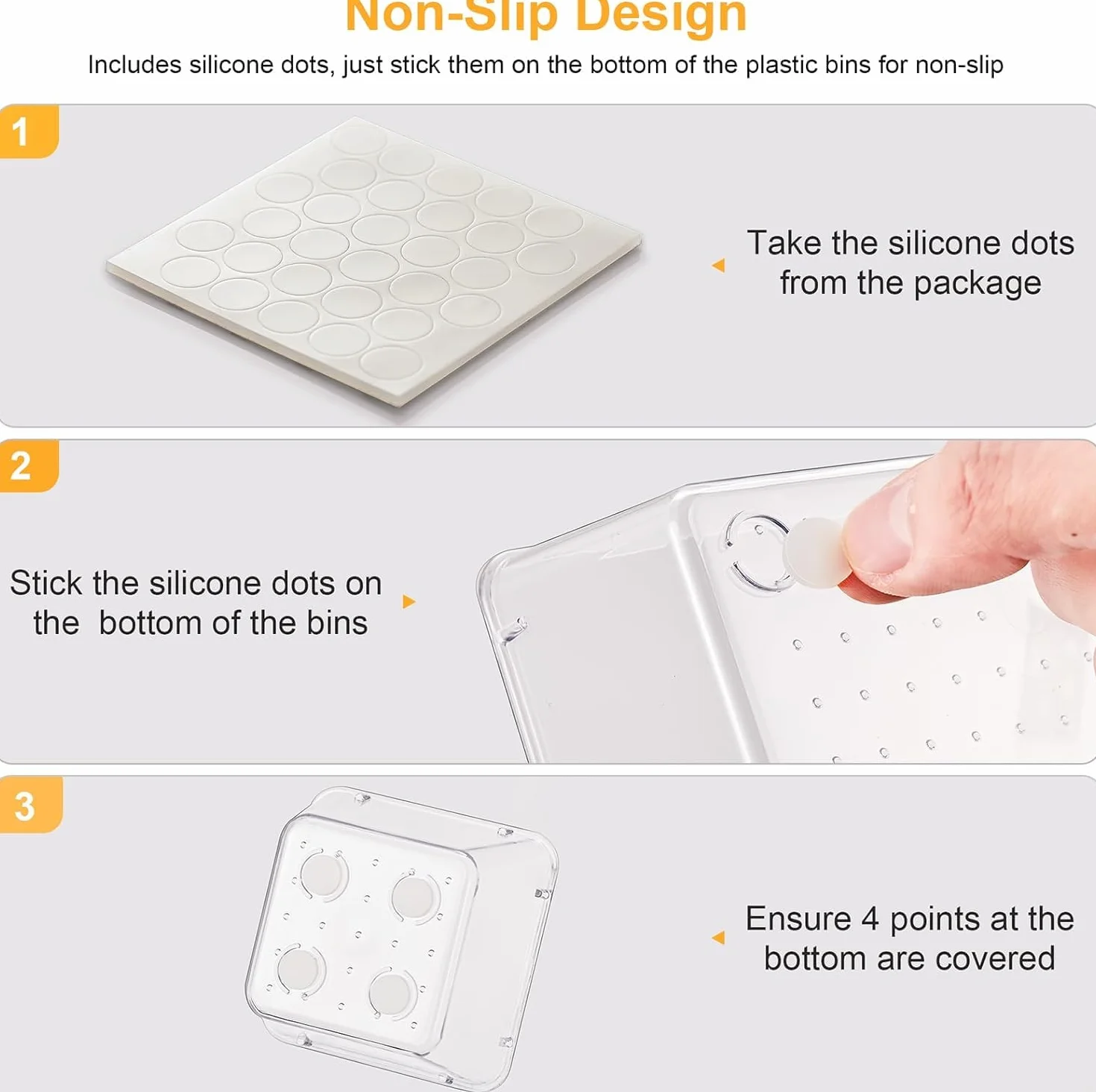 Collazoey System Organizacji Szuflad, Przezroczysty Organizer na Toaletkę, 4 Rozmiary, Antypoślizgowy, na Przybory do Makijażu, Łazienki, Kuchni, Biura, Komodę, 25 Sztuk