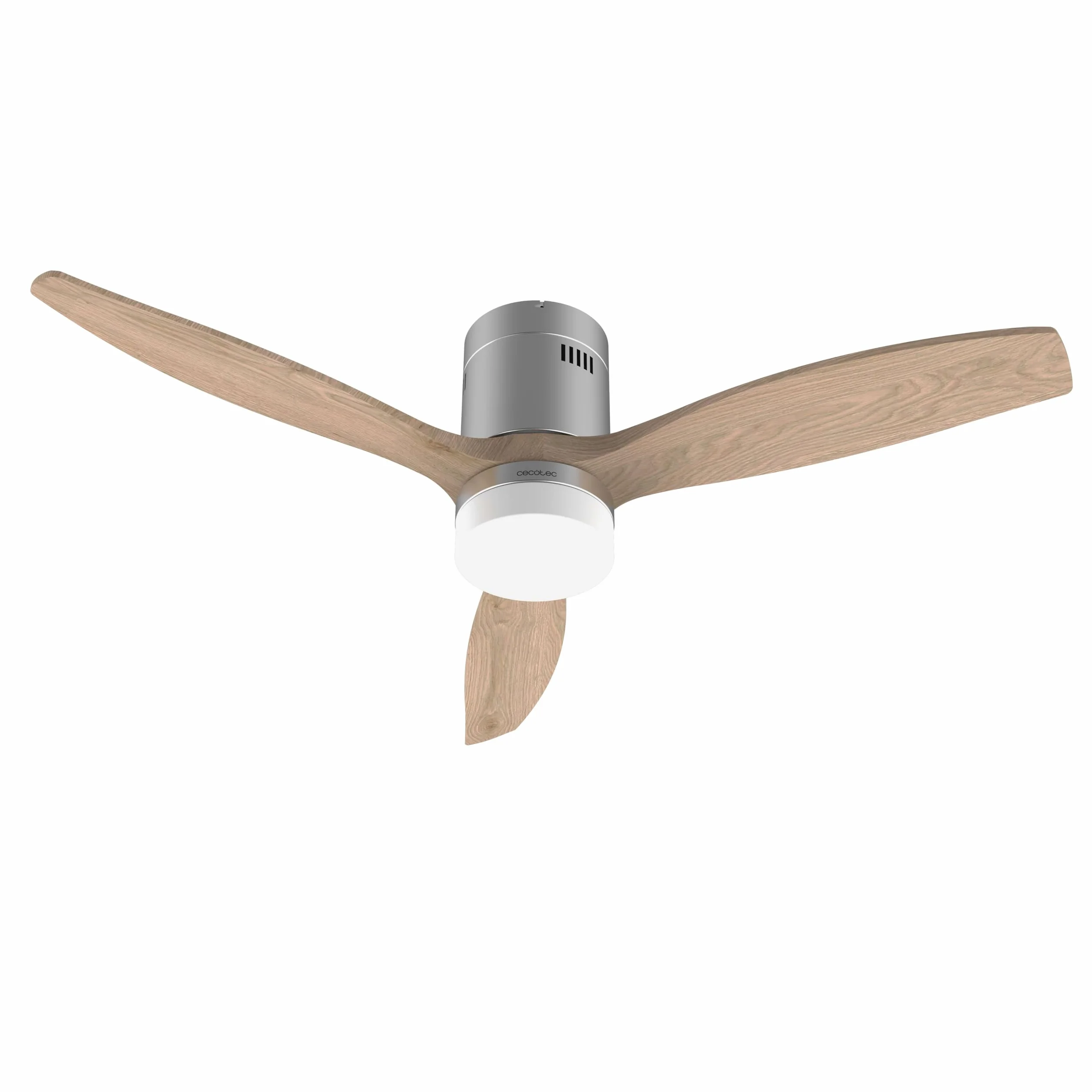 Cecotec Wentylator sufitowy LED Energysilence Aero 5600 Classic Steel. 40 W, silnik DC, średnica 132 cm, 3 łopatki, LED 18 W, timer, 6 prędkości, pilot zdalnego sterowania, funkcja lato/zima