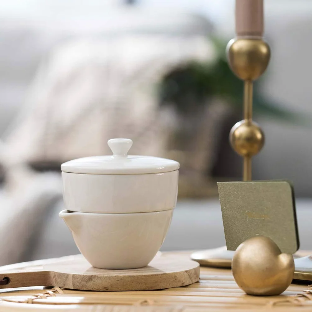 Villeroy & Boch Tea Passion cukiernica & dzbanek na mleko, porcelana premium, biała, cukiernica kazanka na mleko