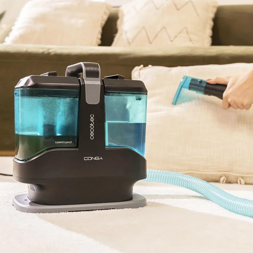 Cecotec Conga 3000 Carpet & Spot Clean Max. 450 W, 13 kPa, kompaktowa konstrukcja, zbiornik na czystą wodę 1000 ml i brudną wodę 550 ml, spray w sprayu