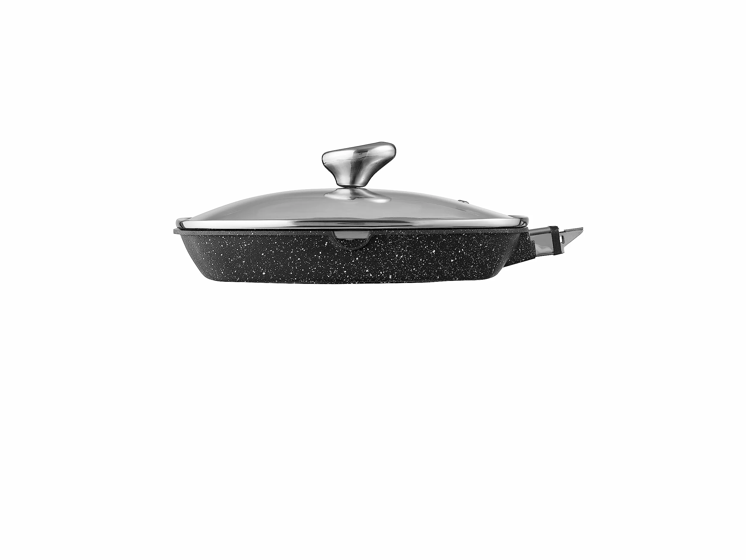 Pradel Excellence 52383M patelnia grillowa ze szklaną pokrywką, 28 x 28 cm