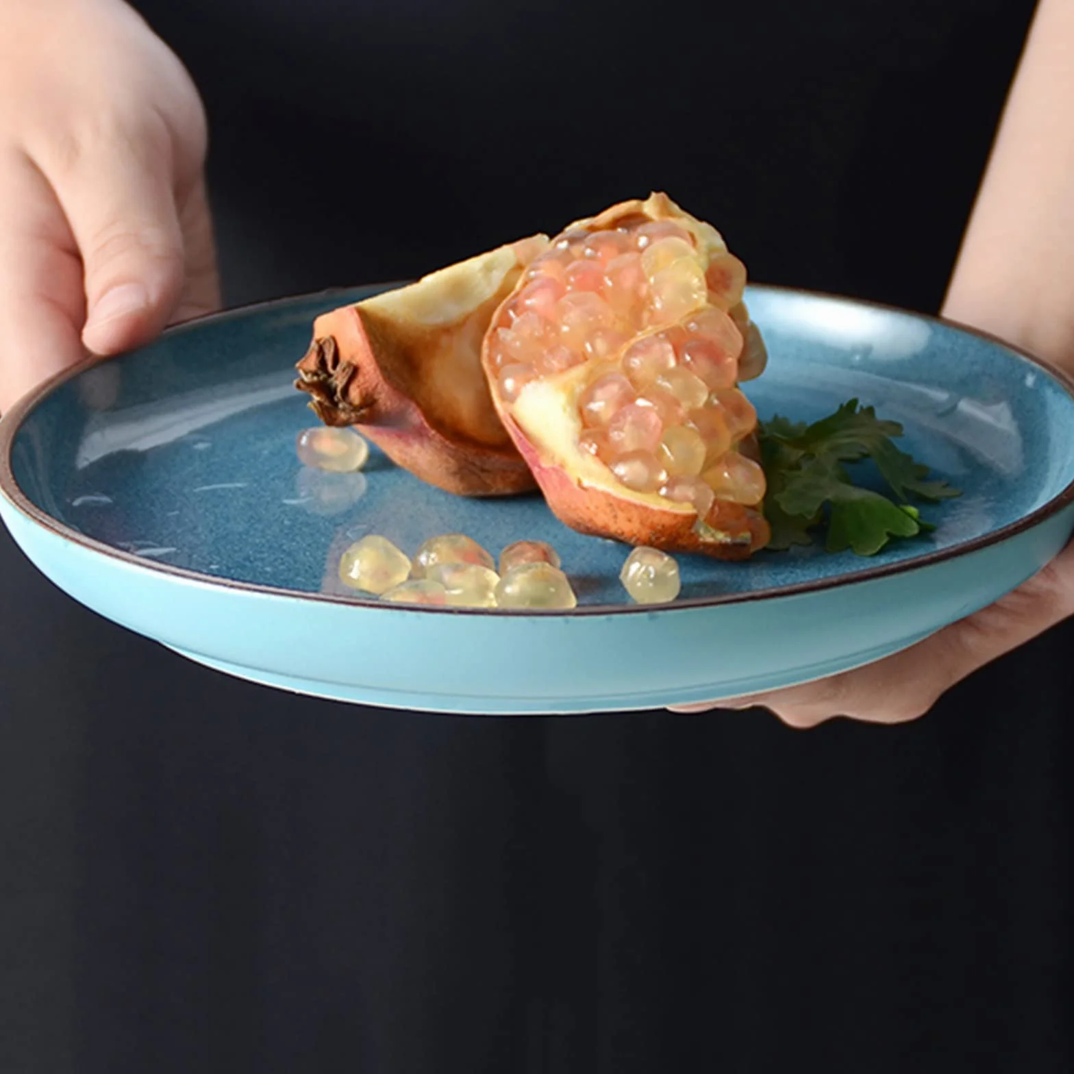 Talerze Obiadowe Vintage Pizza Plate Domowy talerz do jadalni Ceramiczny Płyta w kuchni Deser Ciasto Płaski Naczynie ceramiczne Głęboki