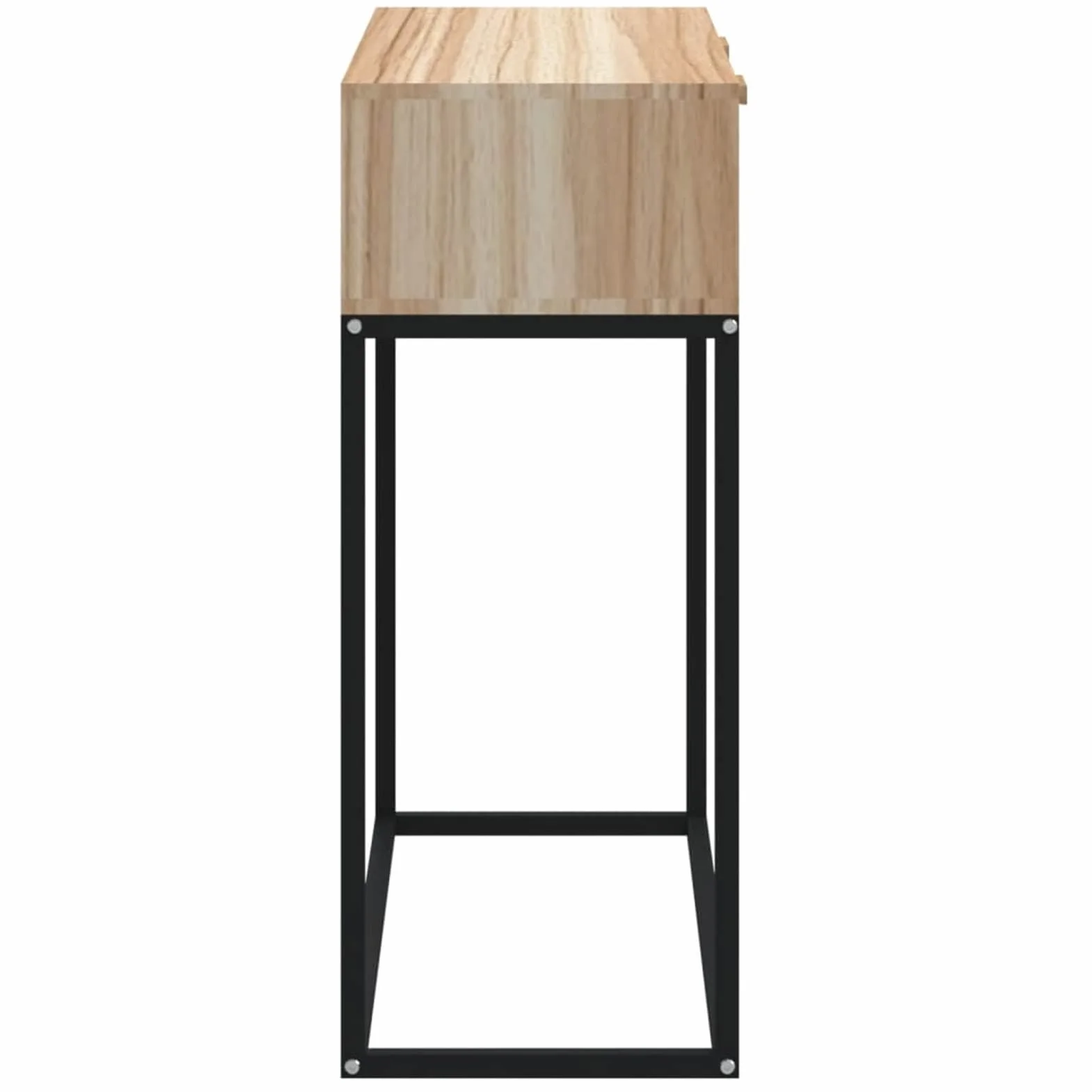ShGaxin Stół konsola z żelaza i sklejki 80x30x75 cm, wejście, wąskie przedpokój, pokój dzienny, pomocniczy, meble wejściowe
