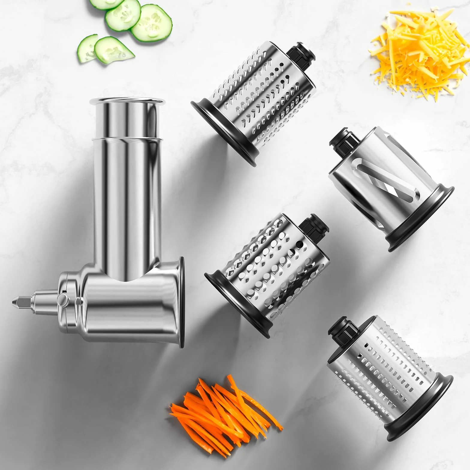 Przystawka do krajalnicy/niszczarki ze stali nierdzewnej do miksera stojącego KitchenAid