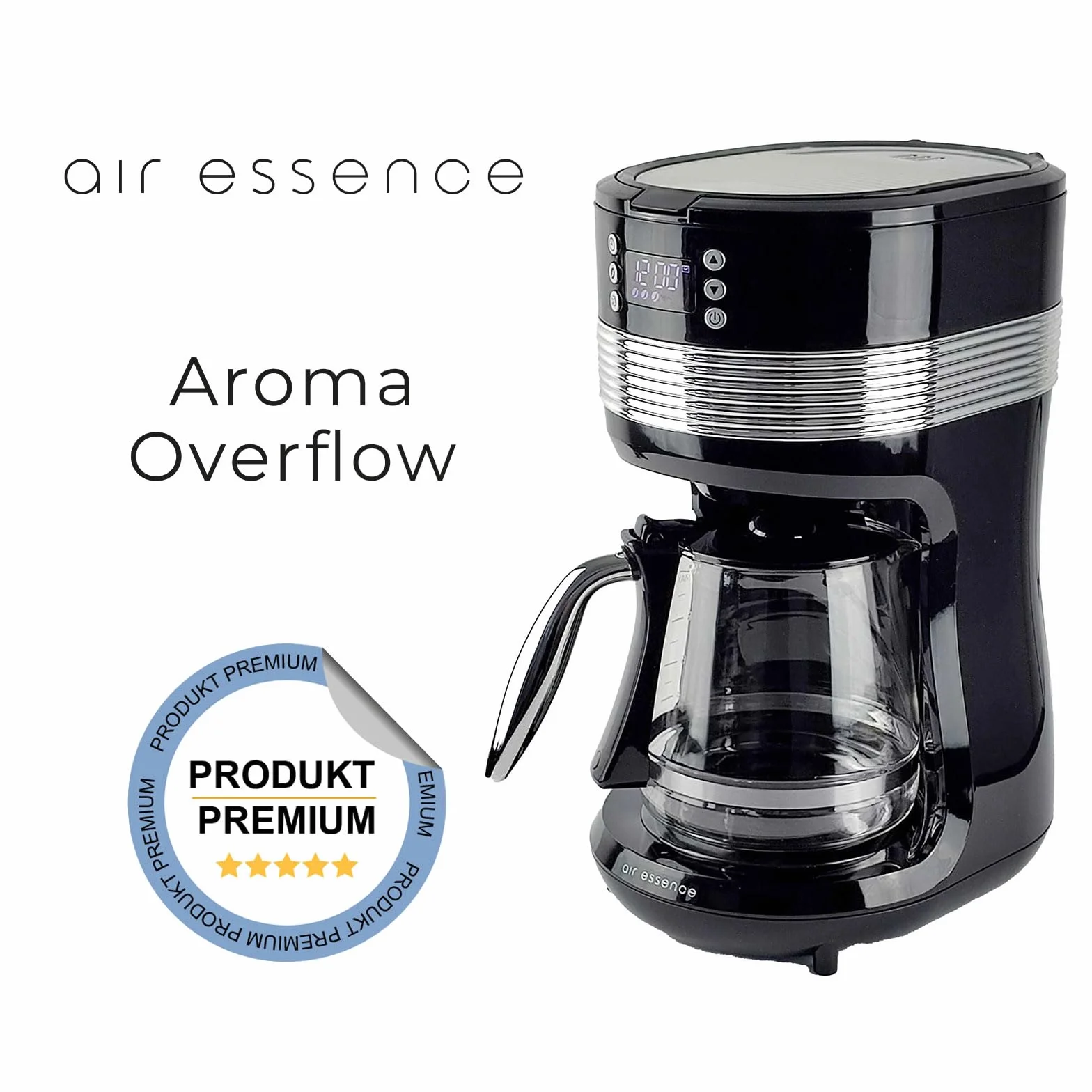 Aroma Overflow przelewowy ekspres do kawy, filtr wielkorotnego użytku