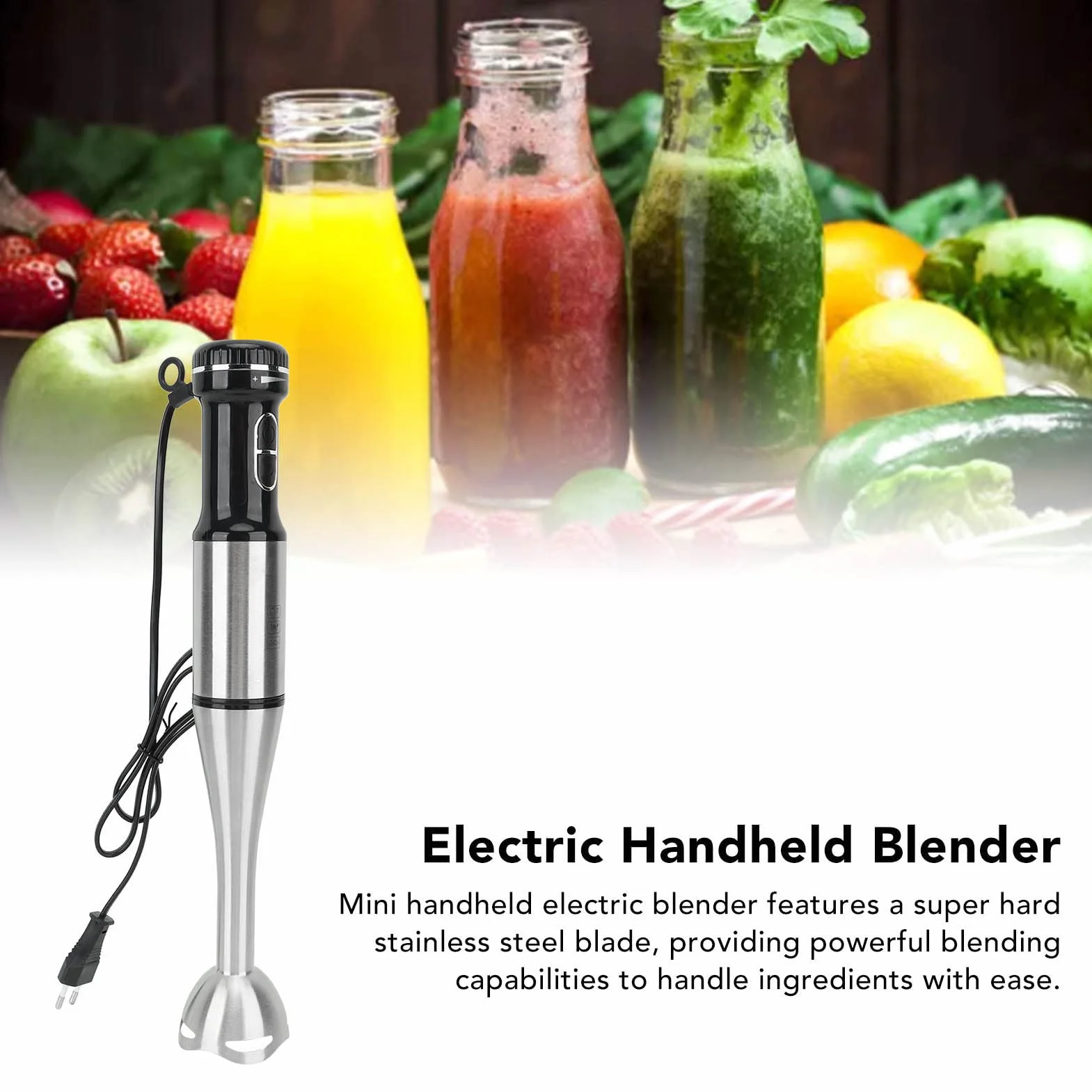 Mini UE Plug Blender Ręczny 1000 W 220 V Mikser Owocowy Urządzenie do Robienia Zup ABS Mocne Ostrze Miniaturowe Blendery Ręczne Rzeźnika Idealne Mieszanie