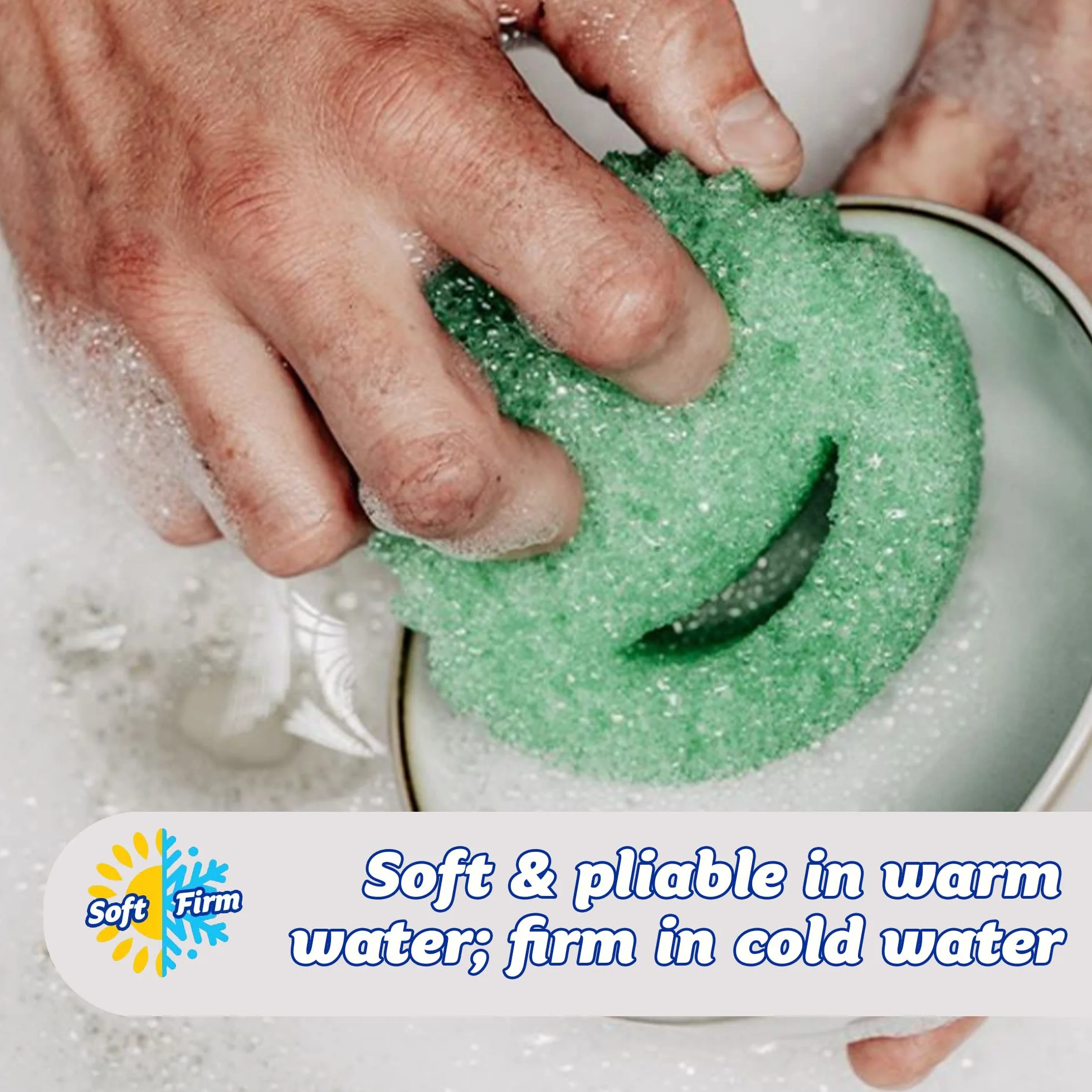 Scrub Daddy Sd2Cg Gąbka, Zielony, 2 Sztuki