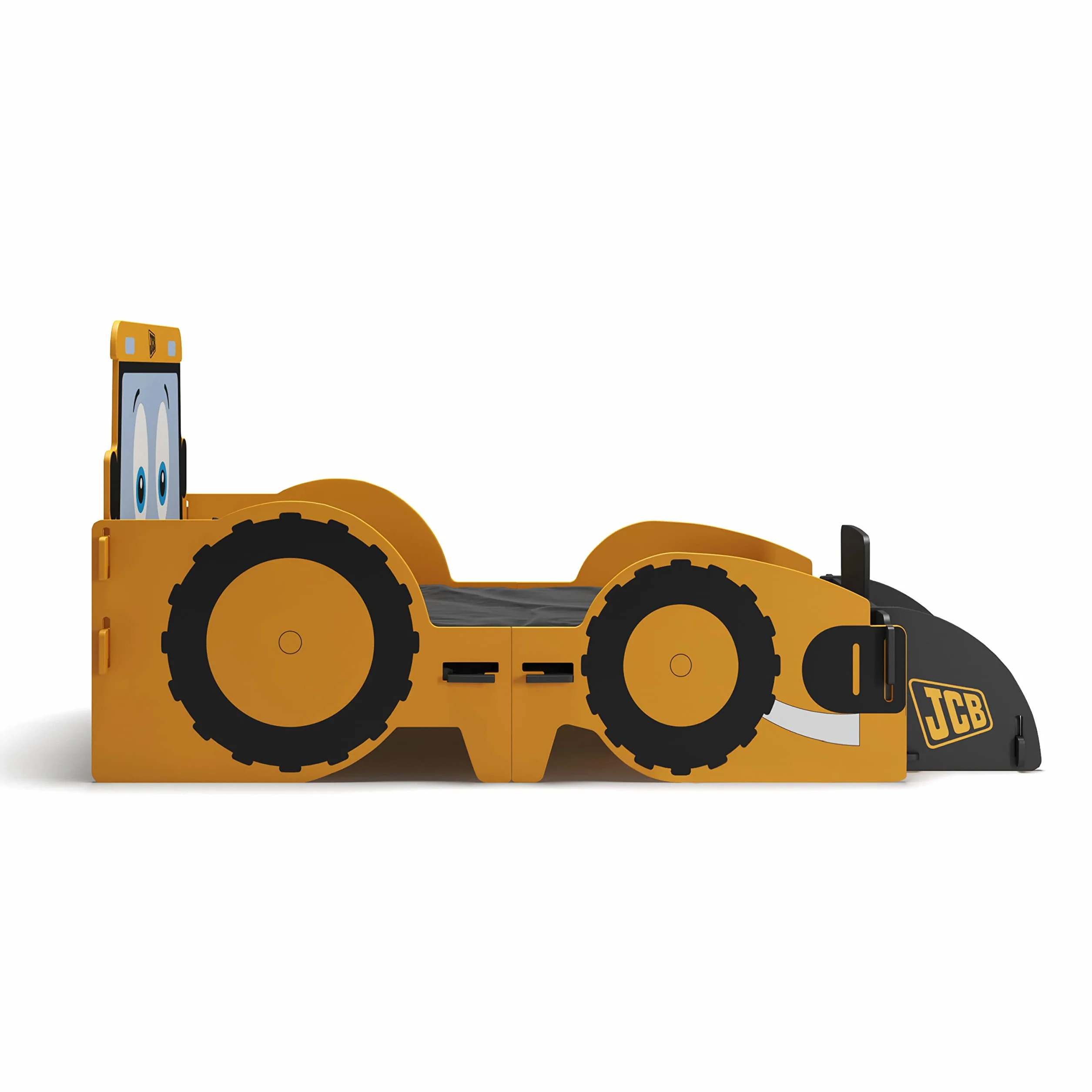 Kidsaw JCB JCB JCB łóżko dla dzieci - rama łóżka dla dzieci i małych dzieci - meble do sypialni dla juniorów - kolor pomarańczowy