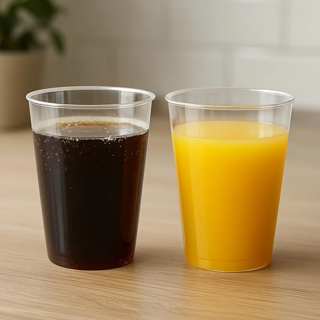 PARENCE.- Zestaw 15 plastikowych kubków wielokrotnego użytku o pojemności 500 ml - sztywne kubki polipropylenowe (PP) - idealne na imprezy, kempingi, grille, imprezy -
