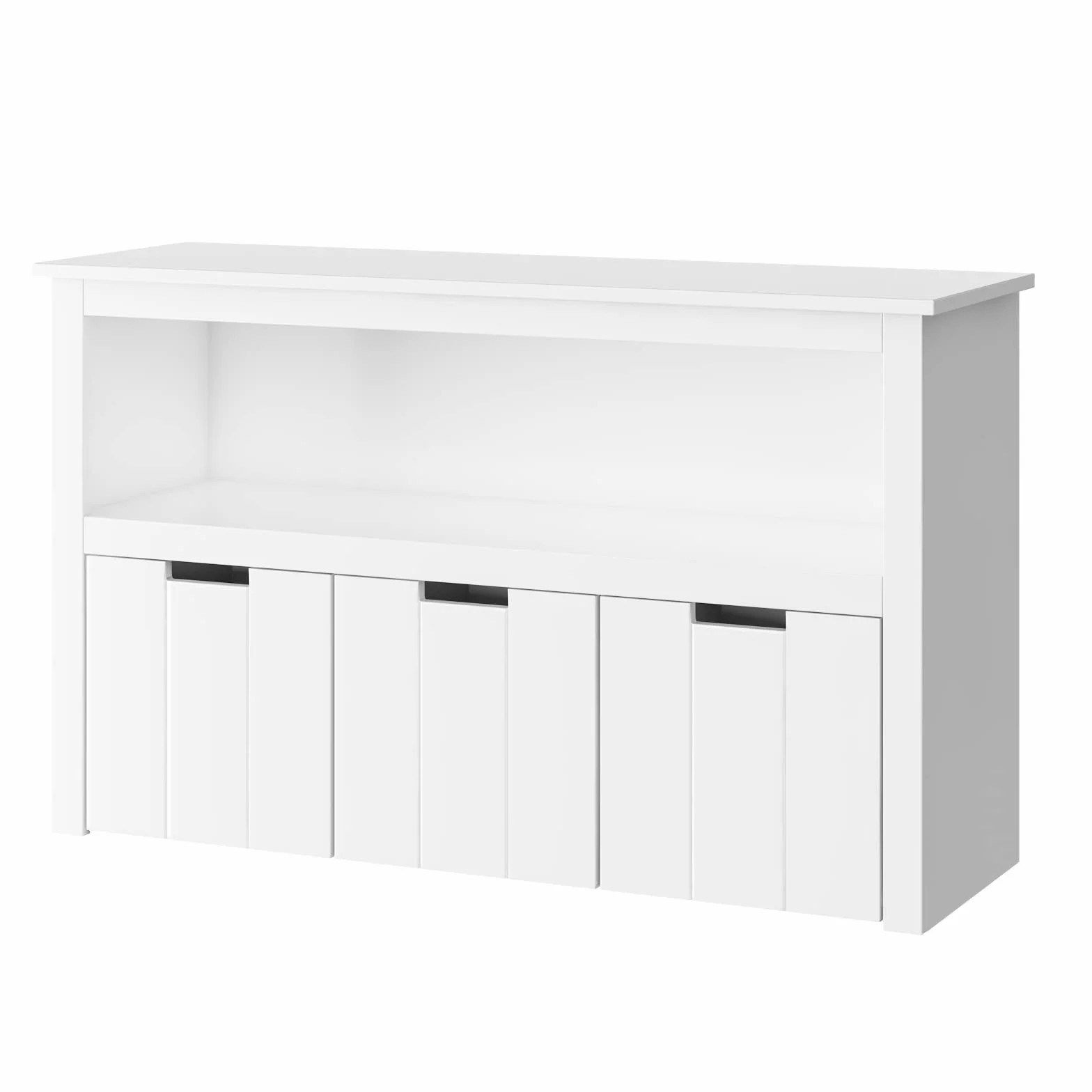 FOREHILL Szafka do przechowywania zabawek 3 szuflady biała 102x33x62 cm