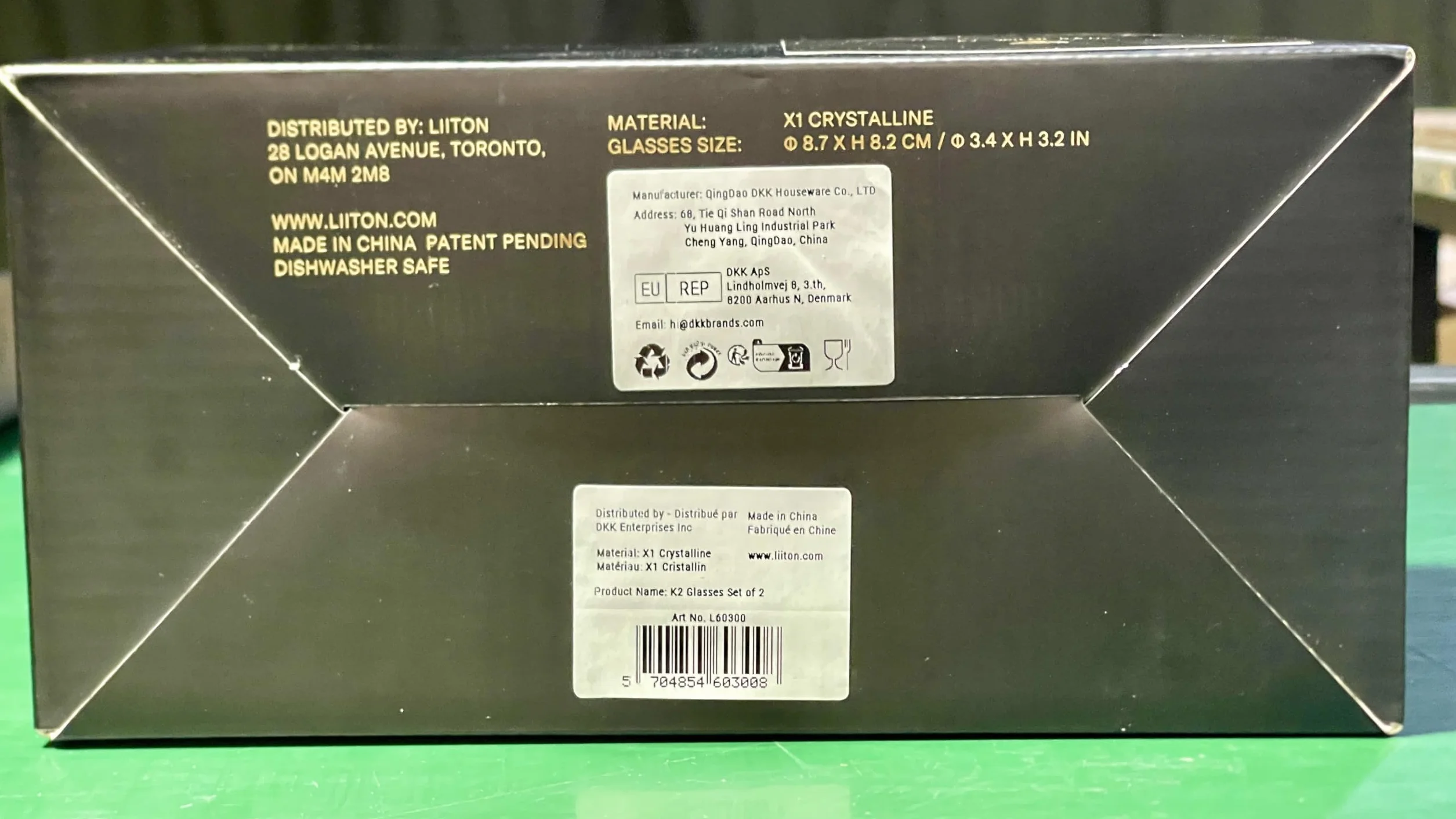 LIITON Mount Everest Ciężkie kryształowe szklanki do whisky, zestaw 2 sztuk, grube, zamrażalne szklanki do burbona, po 0,5 kg, prezenty do whisky premium dla mężczyzn, mrożone kryształowe koktajle
