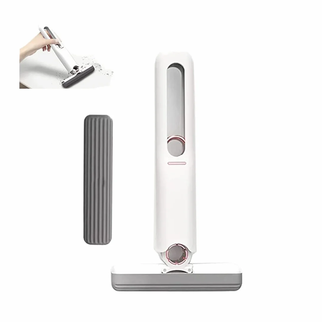 Mini Multifunctional Hands-Free Mop, Hand- Washable Desktop Cleaning Mop, Portable Self-Squeeze Mini Mop, Mini Lazy Hand Wash-Free Cleaning Mop Strong Absorbent Mini Mop