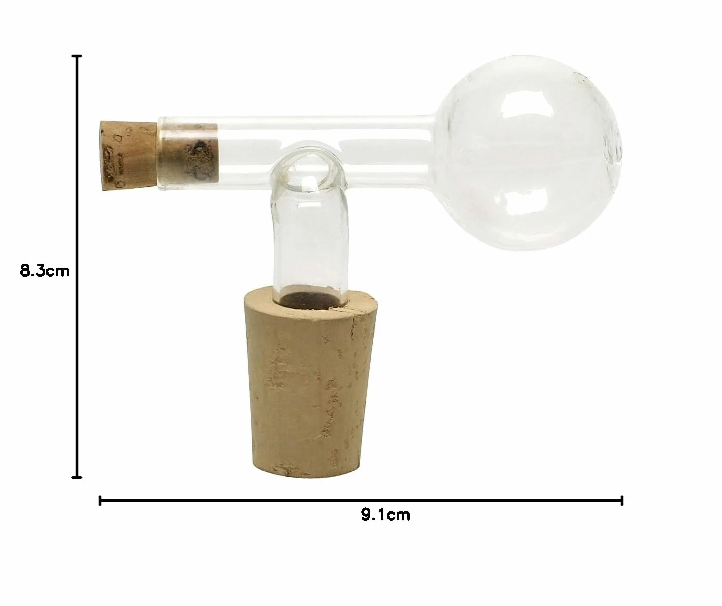 LOOK - Porcjoner do szklanych ognia szlachetnego - 2,0 cl. = 20 ml. do butelek 0,5-0,7 l, brązowy
