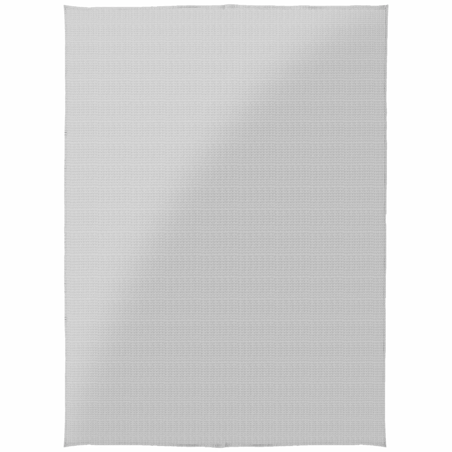Koc bawełniany struktura waflowa 140x200 cm oddychający jasnoszary