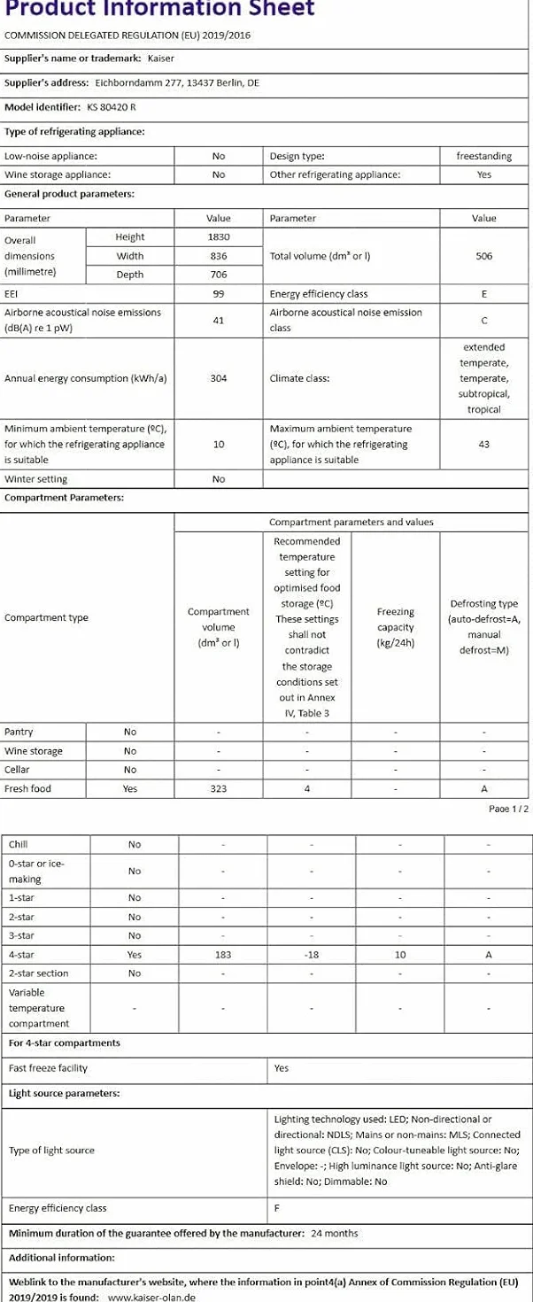 Kaiser Lodówka Side-by-Side KS 80420 RS czarna + IceBox | lodówko-zamrażarka | efekt Anti-Touch | No Frost | Cloud Fresh | dozownik wody | IceMaker | VitaminPLUS | Super Frost | 506 l