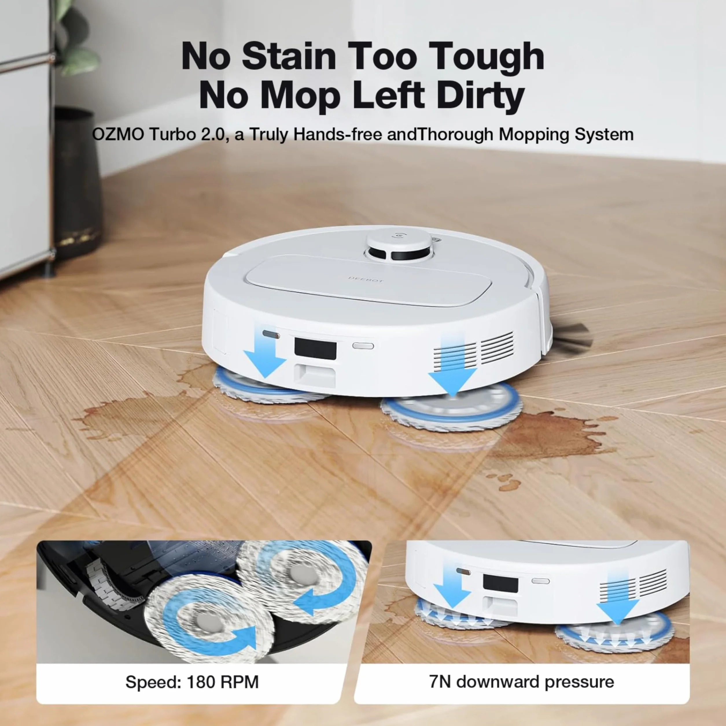 Ecovacs N30 PRO OMNI WHITE Robot Odkurzający