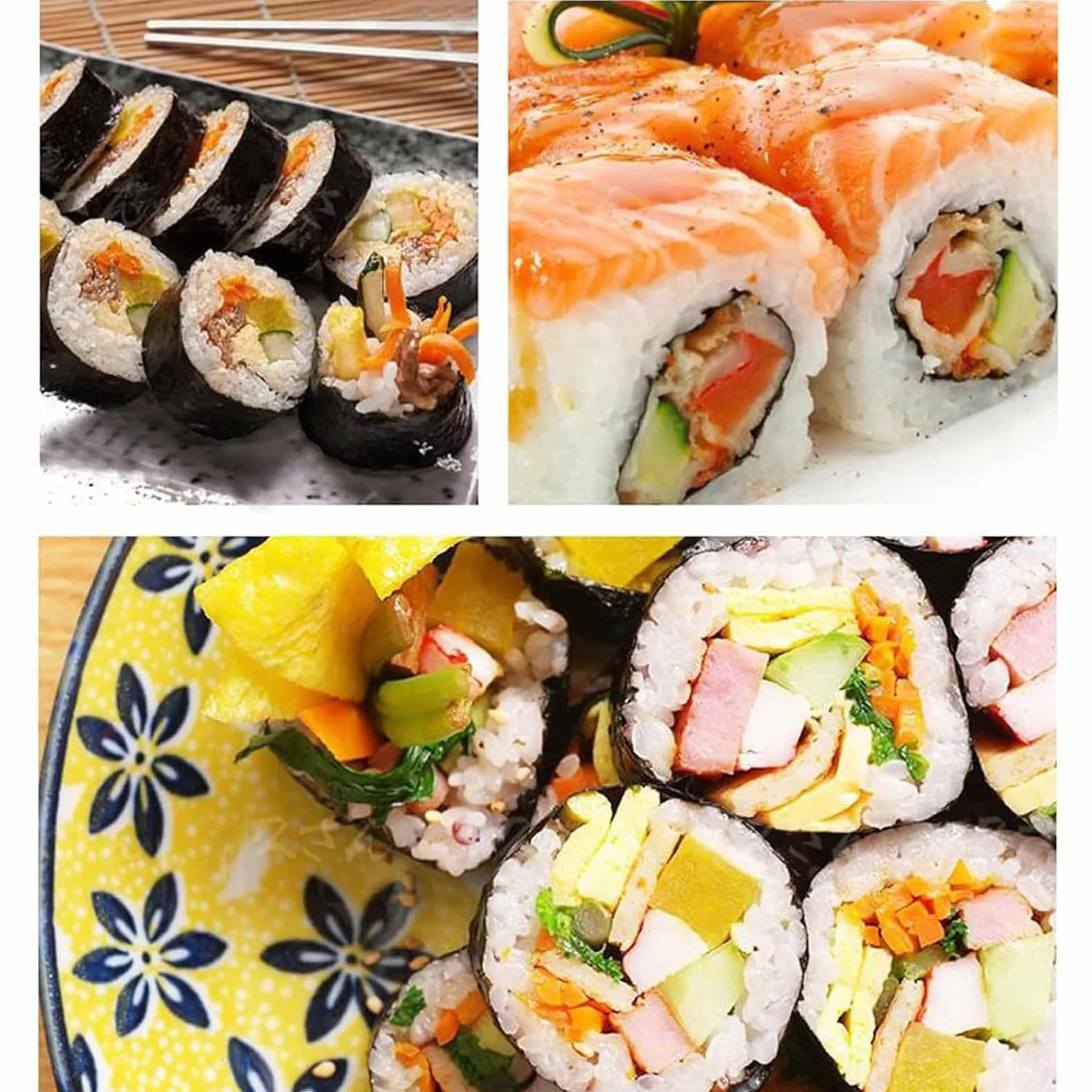Komercyjna krajalnica do sushi, ręczna maszyna do krojenia kulek ryżowych, kroi rolki sushi na 8, 10 lub 12 segmentów do restauracji i barów z przekąskami, wydajne i łatwe w użyciu