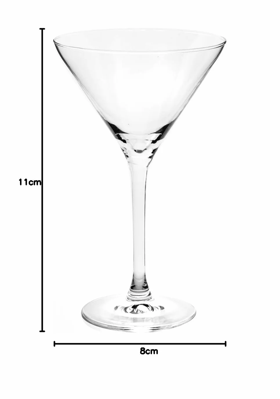 Royal Leerdam zestaw 4 kieliszków martini z przezroczystego szkła o pojemności 25 cl – eleganckie, wytrzymałe i nadają się do mycia w zmywarce