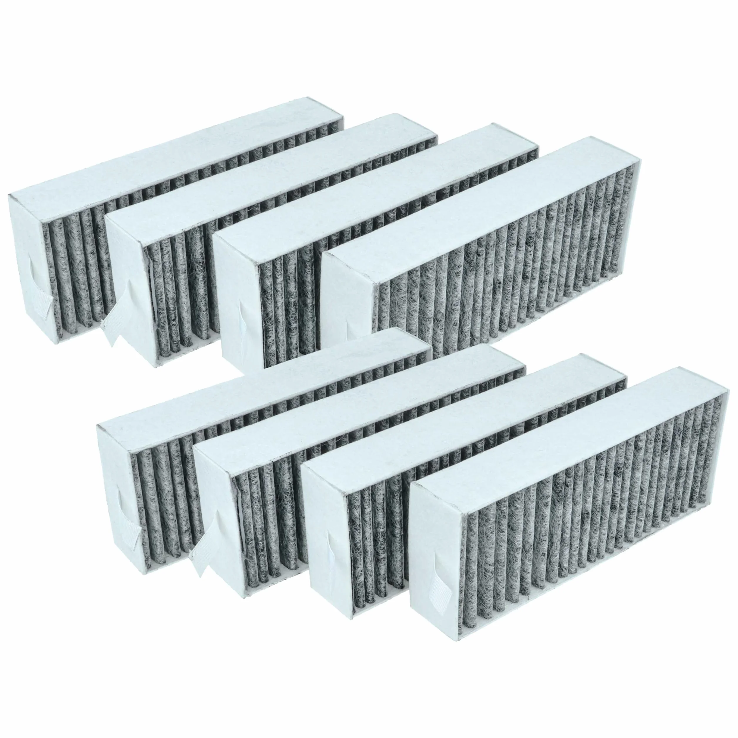vhbw 8 x filtr z węglem aktywnym zamiennik do Siemens HZ9VRUD0, HZ9VEDU0, HZ9VRCR0, HZ9VRCR1, HZ9VRPD0 do okapu kuchennego