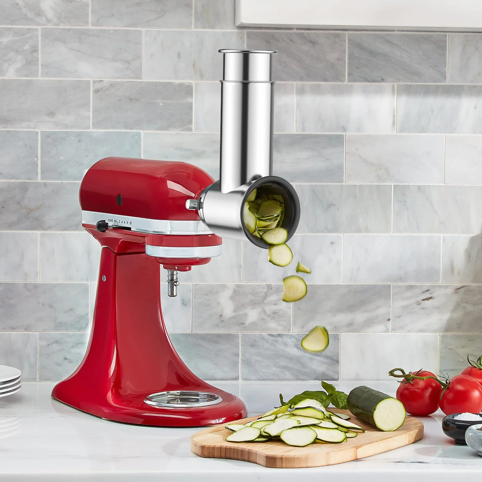 Przystawka do krajalnicy/niszczarki ze stali nierdzewnej do miksera stojącego KitchenAid