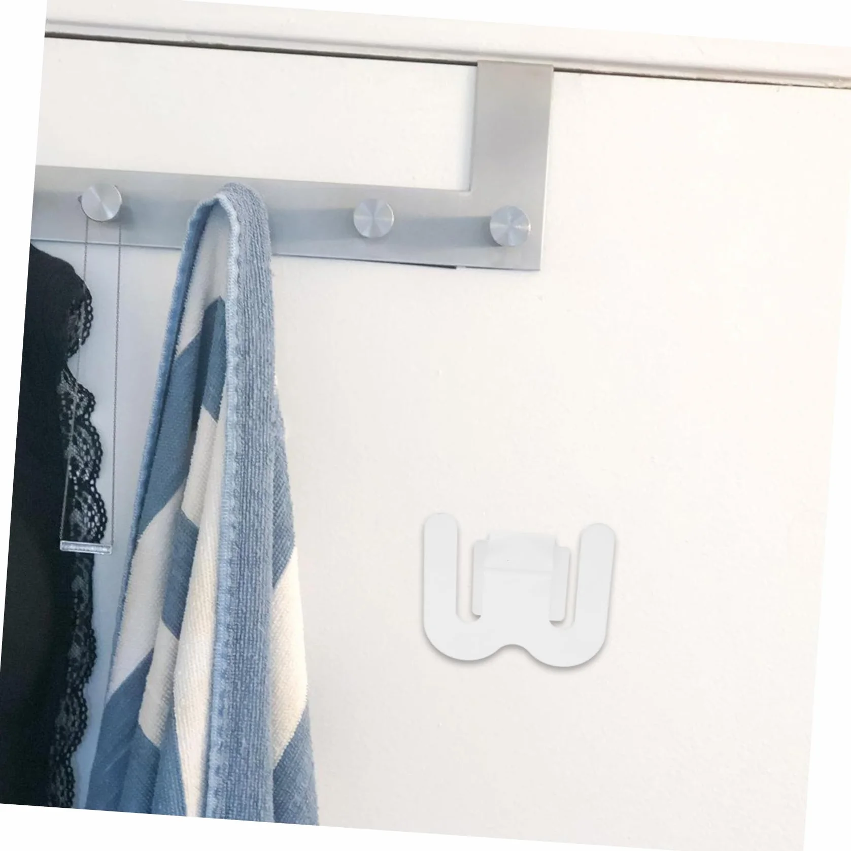 Ciieeo 2-Częściowy Wieszak Na Kapcie Do Łazienki Wiszący Organizer Na Buty Organizer Do Przechowywania Butów Wiszący Uchwyt Na Buty Ścienny Stojak Na Biały Aluminiowy