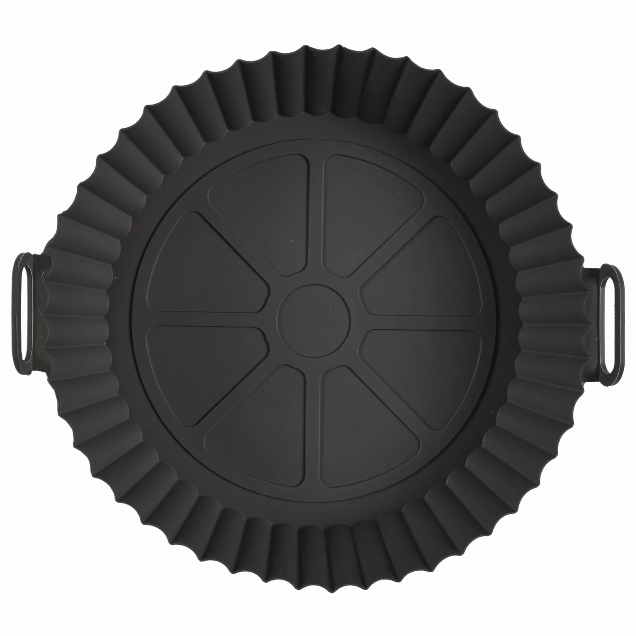COOK CONCEPT, KC0008, Okrągła, nieprzywierająca silikonowa forma do pieczenia do frytkownicy, idealna do zdrowego i łatwego gotowania, rozmiar 20 cm, kolor szary