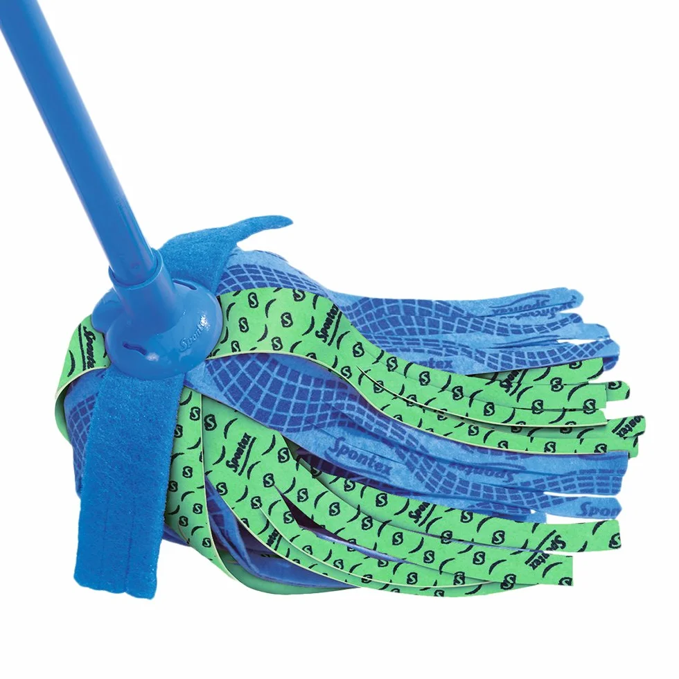 Spontex Multi+ mop z gąbką i paskami do szorowania do podłóg