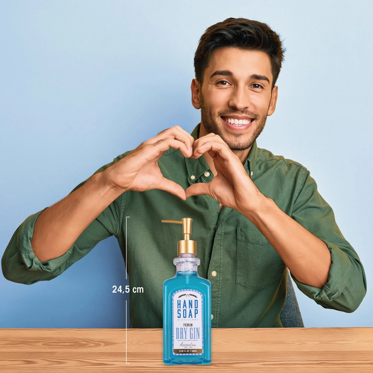 Accentra Mydło do rąk w dozowniku z pompką 530 ml zapach ginu