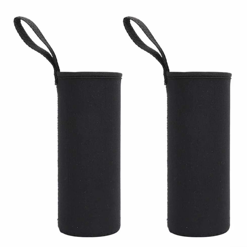 Termiczne rękawy na napoje, 2 szt. izolowanych uchwytów na butelki do napojów 550 ml (750 ml czarny)