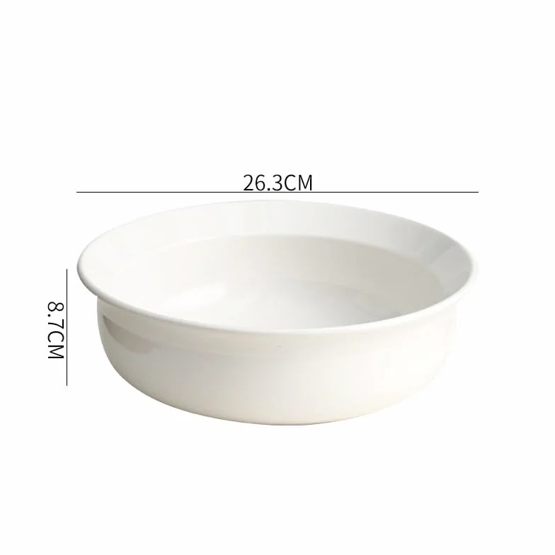 Miska zupy Duża ceramiczna miska do zupy, zagęszczona miska na zupę o dużej pojemności, miska na parze warzywa, zupa gulaszowa, duża miska, biała miska na sałatkę ceramiczna miska na zupę