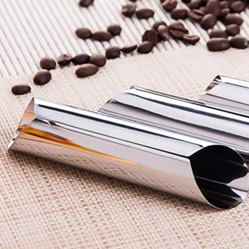 Rurki Cannoli do bochenka chleba Brioche, ze stali nierdzewnej, 3 sztuki, powłoka nieprzywierająca, foremki do kremowych rogów do duńskich wypieków, wielokrotnego użytku, łatwe w użyciu