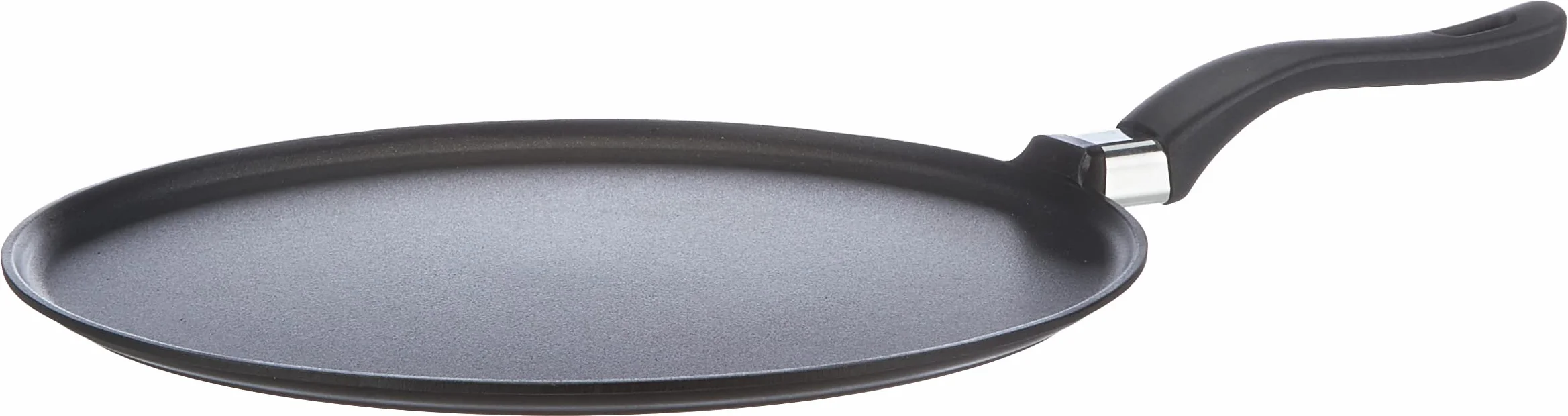 Home Granchef patelnia do naleśników z powłoką zapobiegającą przywieraniu, z uchwytem, aluminium, czarna, 32 cm