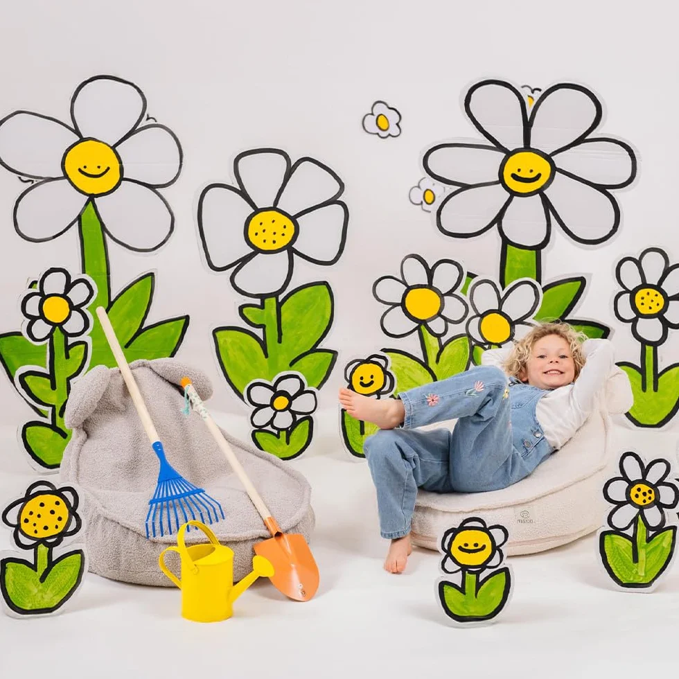 MISIOO Worek do siedzenia dla dzieci, worek do siedzenia z wypełnieniem, nadaje się do prania, Corduroy Premium 100% poliester, stabilny i miękki, wymiary 68 x 45 cm, do pokoju dziecięcego