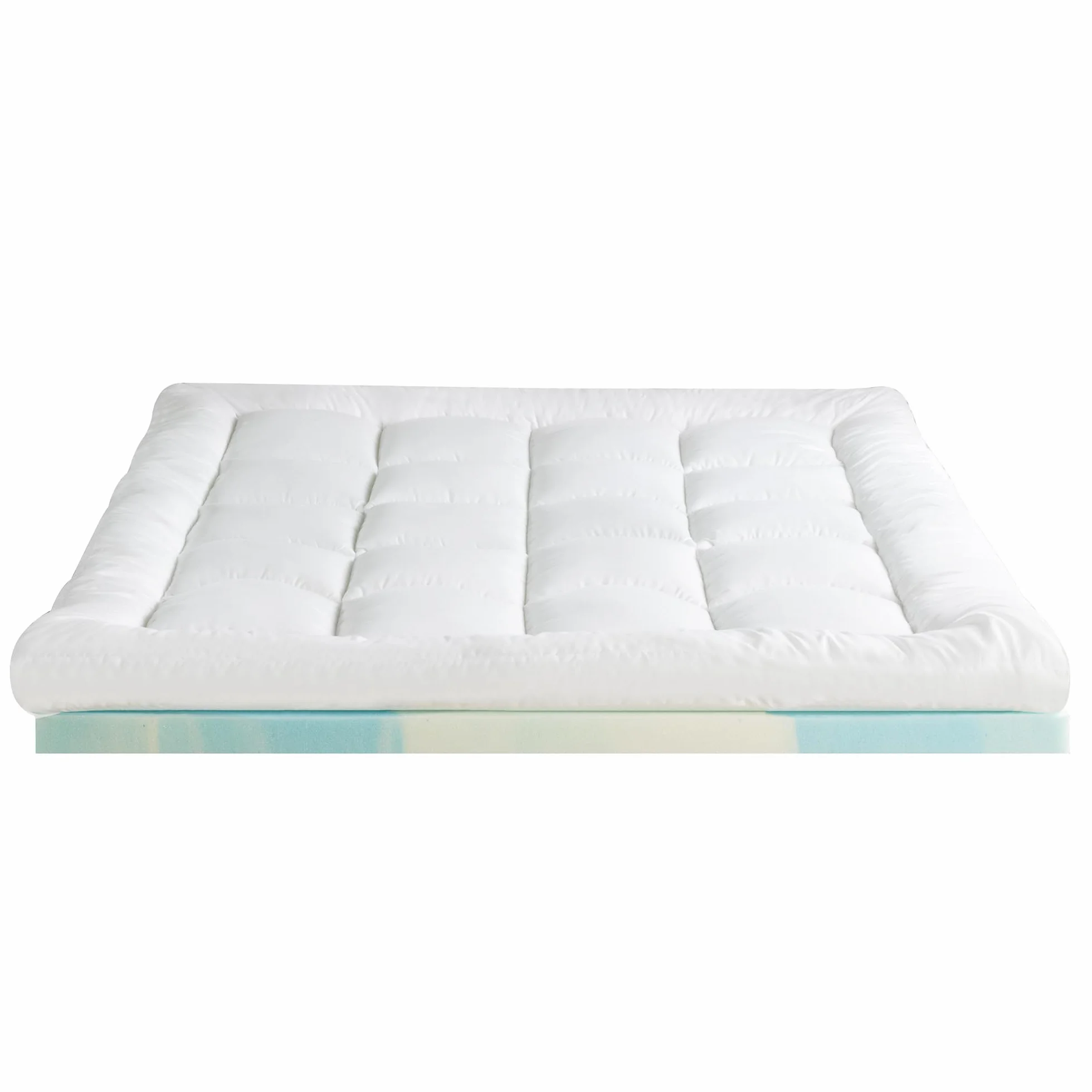 Zinus Materac wierzchni z pianki Visco, 140 x 200 cm, grubość 10 cm, wzornictwo Open-Cell, certyfikat Oeko-Tex, oddychająca i ortopedyczna, ergonomiczny komfort, średnio twardy, biały