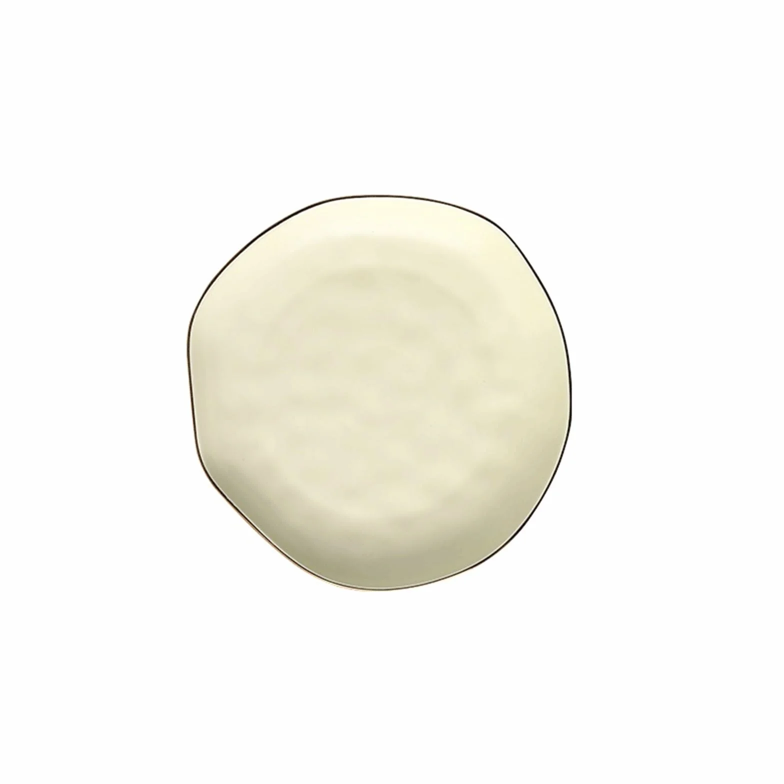 talerze do serwowania Talerze Porcelanowe zastawy stołowe ceramiczne płaskie na owoce chleb dekoracyjne spożywcze Ceramika nieregularne Zastawa stołowa talerze makaronowe(Biały,Duży)