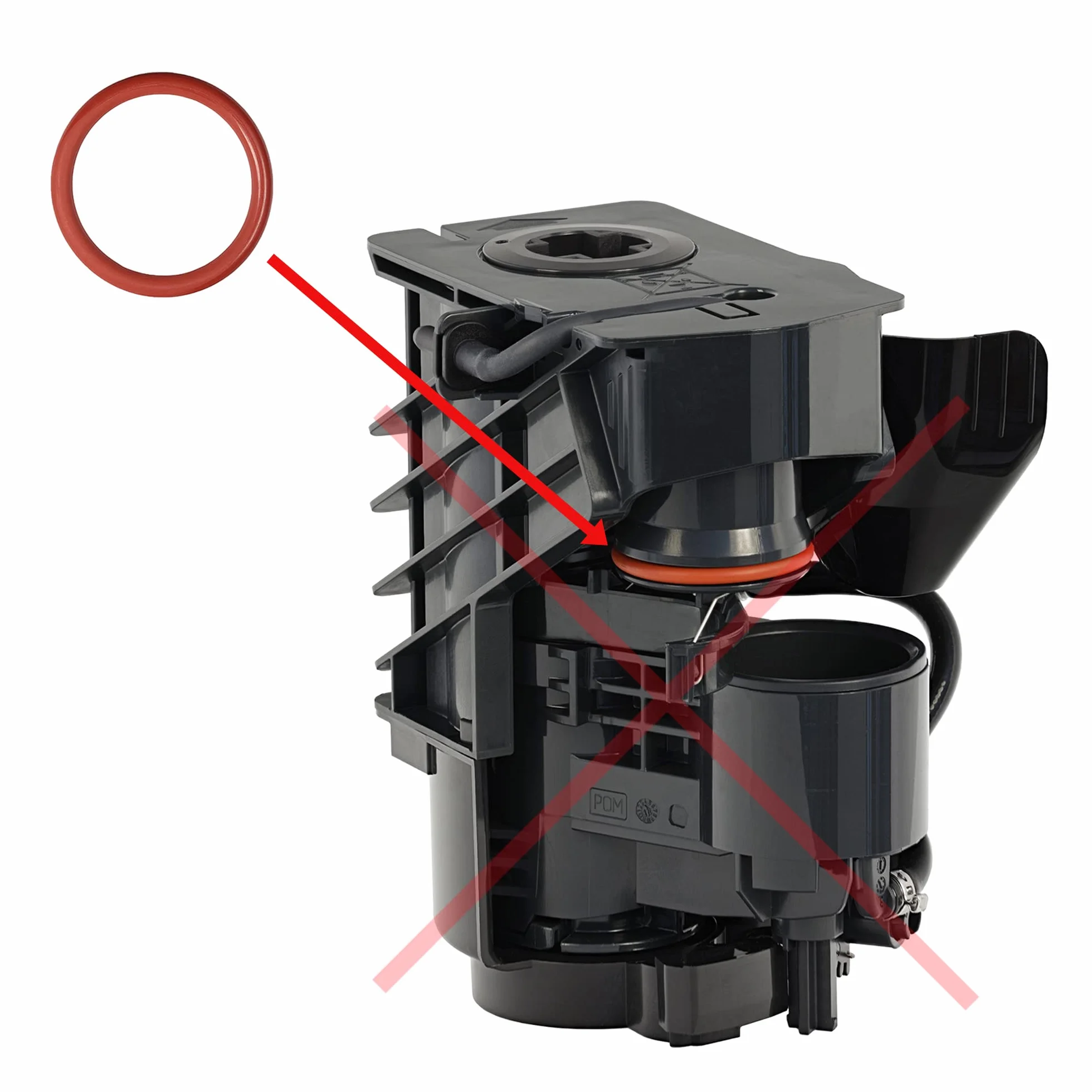 Zestaw konserwacyjny z uszczelką O-Ring, wężem zapasowym + 3g tłuszczu silikonowego, kompatybilny z Siemens EQ Serie & Bosch EQ3 s100 s300 s500 VeroCup 100 300 EQ9 s300 s500 s700 s900 do zestawu grup