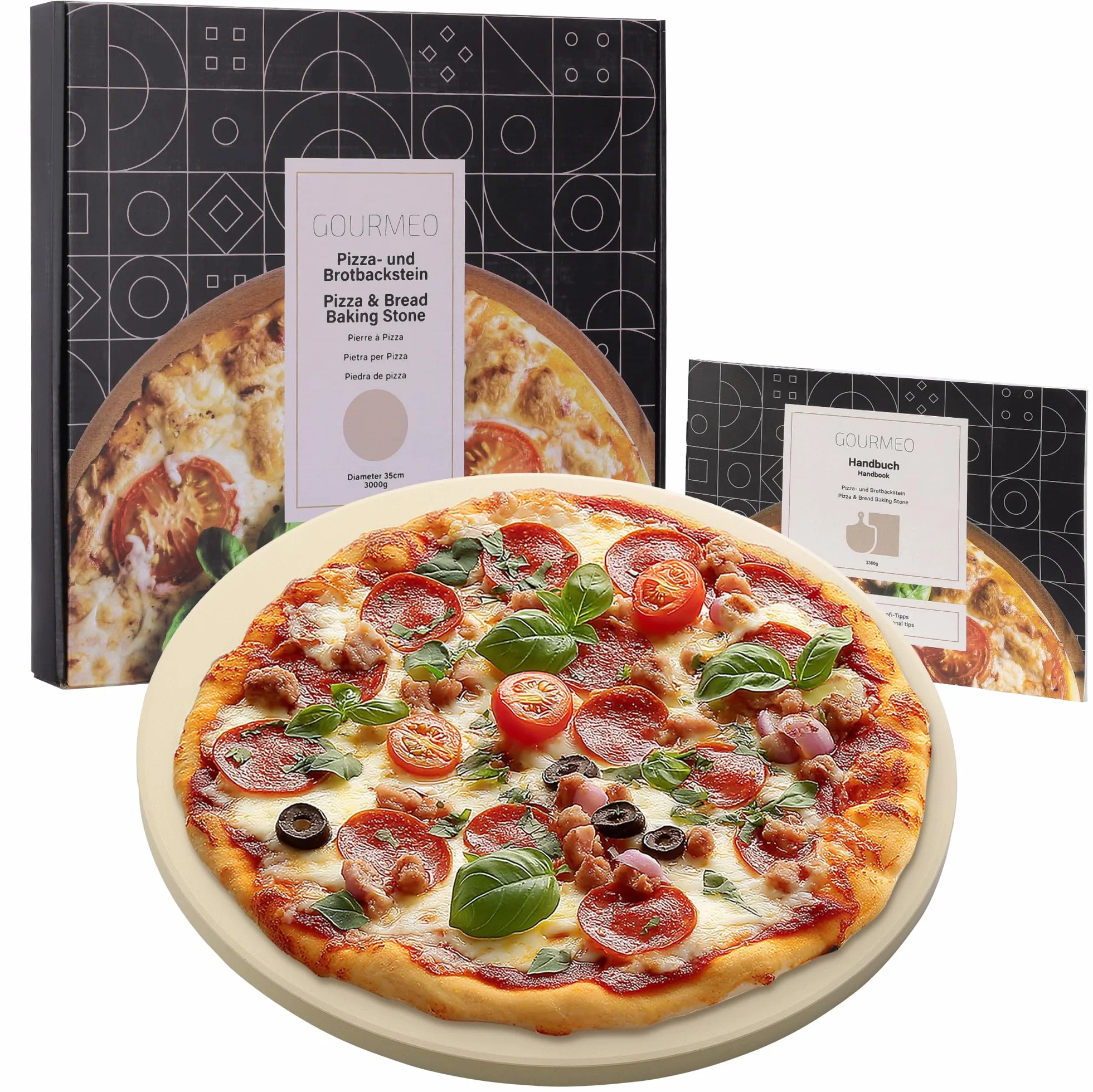 Pietra per pizza cordierite rotonda 35 cm