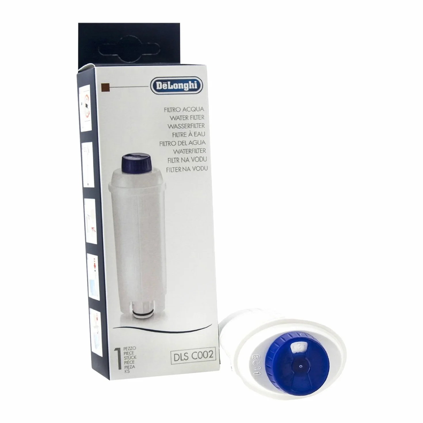 2 x Delonghi EcoDecalk odkamieniacz + 3 x filtr wody Delonghi DLS C002 + 1 x szczotka do czyszczenia Delonghi (płyn do czyszczenia rur)