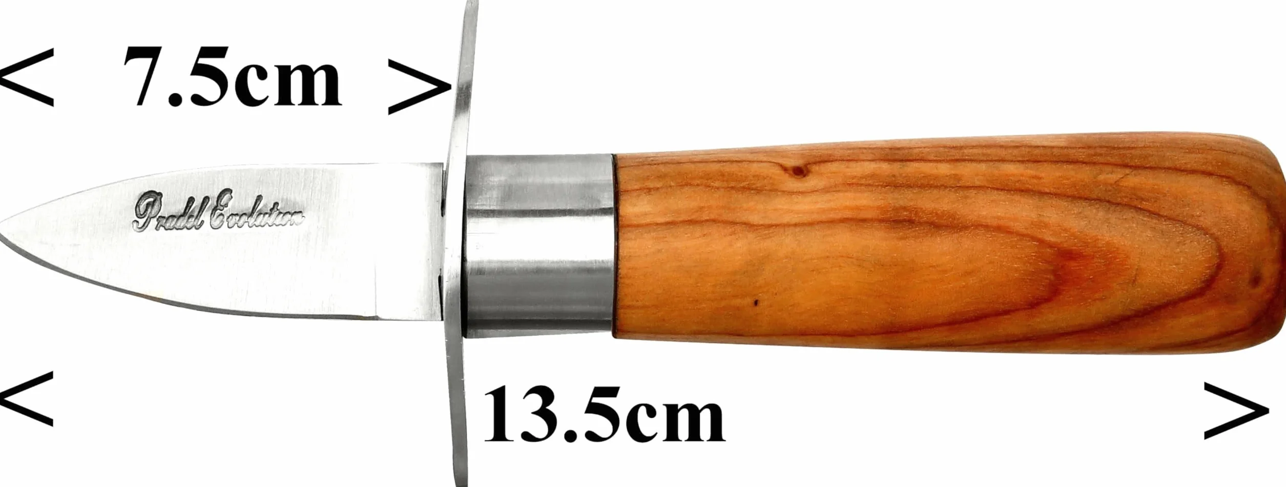 Laguiole Artisan Nóż Do Ostryg Krótkie Ostrze Full Tang Drewno Tekowe
