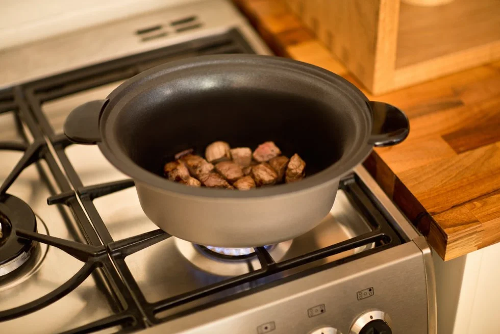 Russell Hobbs wolnowar, 3 ustawienia temperatury, pojemność 3,5l, wyjmowany garnek, funkcja utrzymania ciepła, stal nierdzewna, moc 160W, srebrny, Cook@Home Slowcooker 22740-56