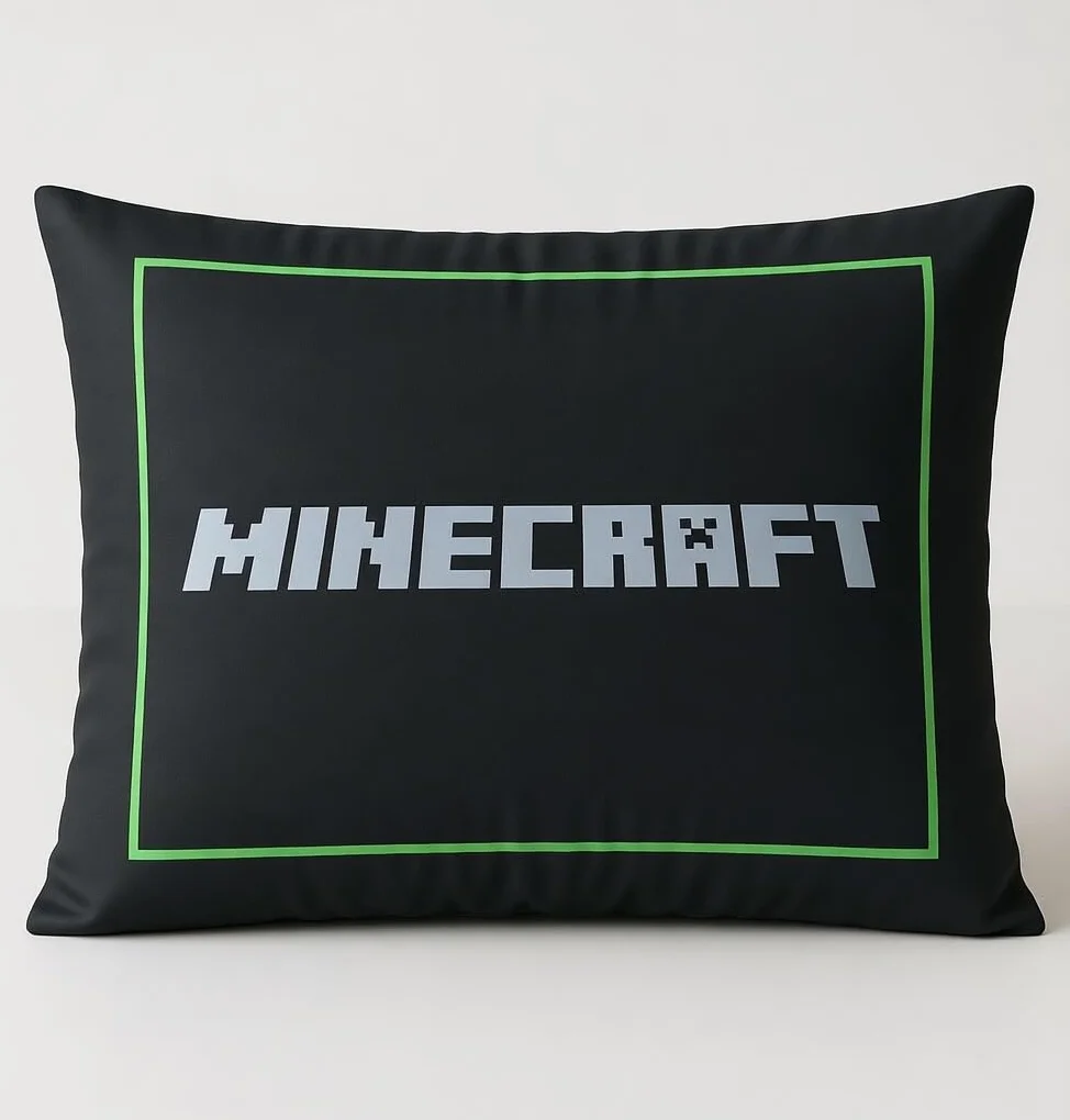 Zestaw pościeli Minecraft Survival Mode, 100% bawełna, poszwa na kołdrę 140x200 cm + poszewka na poduszkę 65x65 cm