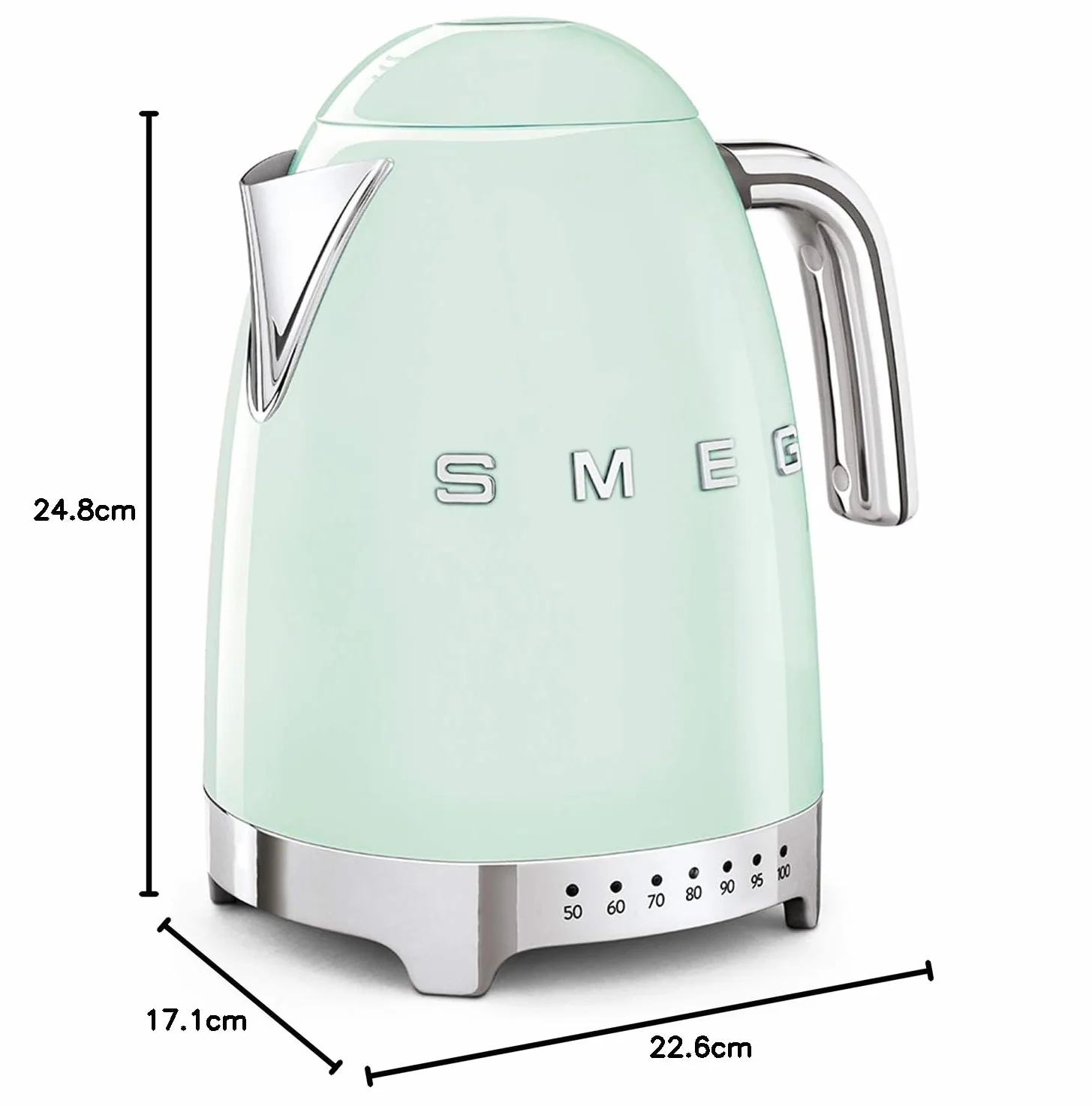 Smeg KLF04PGEU bouilloire 1,7 L 2400 W Vert