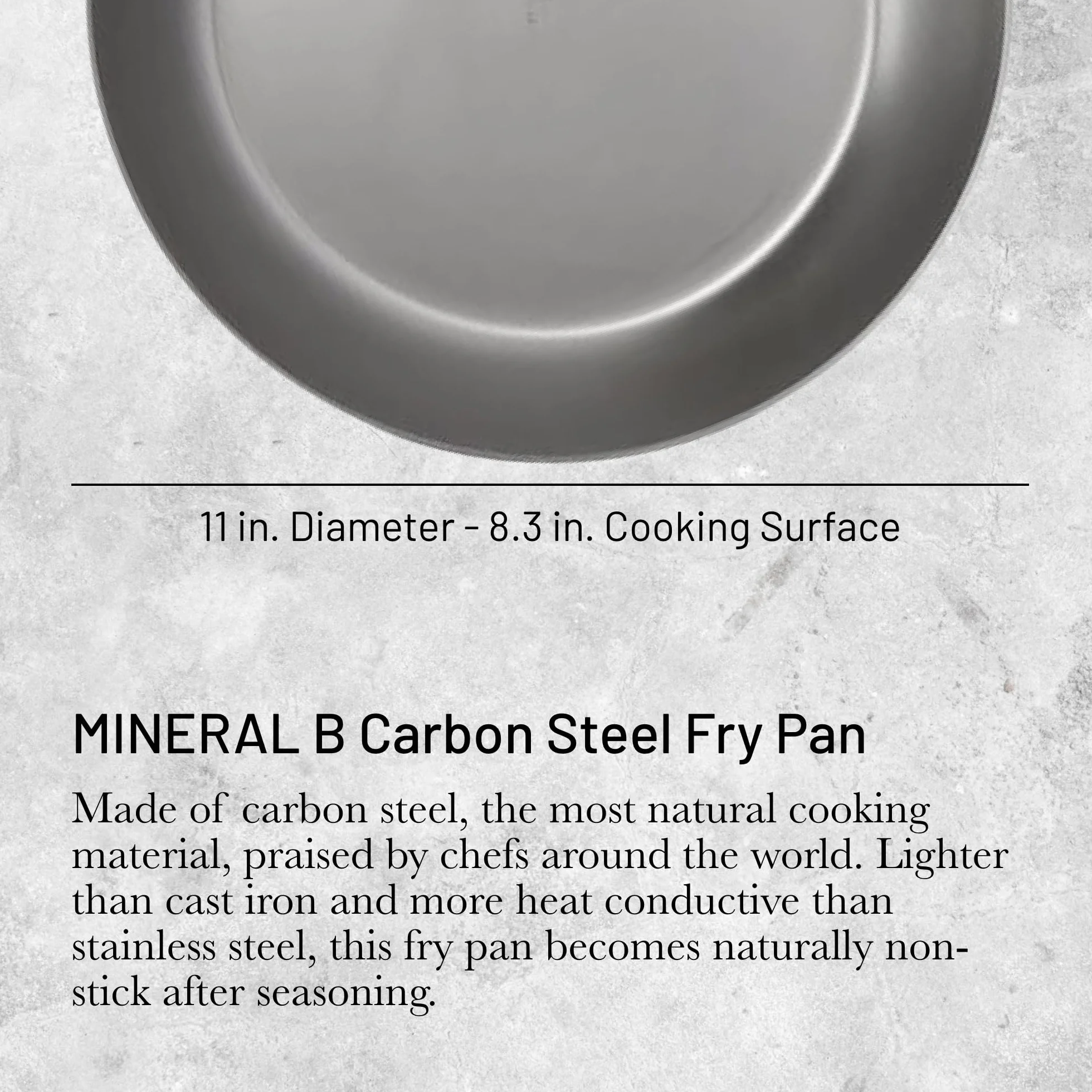 De Buyer Mineral B Pro Patelnia, Żelazo, Srebrny, Ø 28 cm