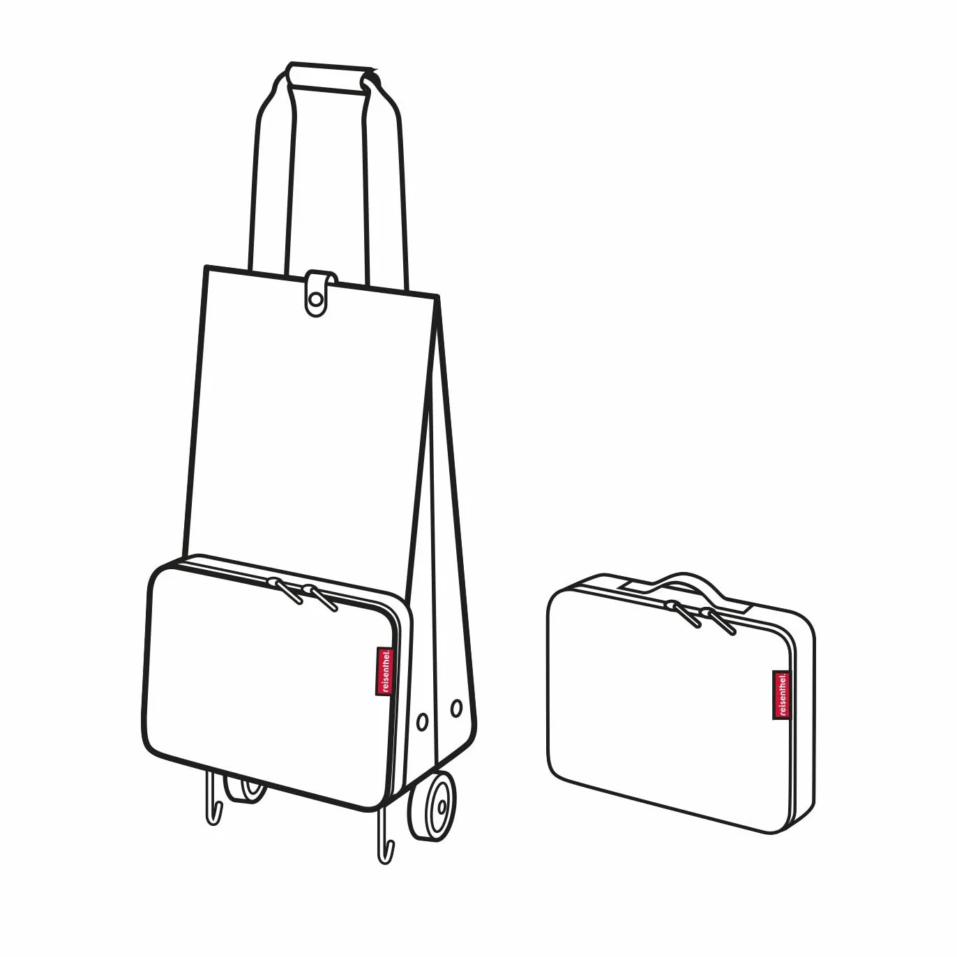 Reisenthel HK7003 Torba gimnastyczna na zakupy, czarna, Unica, Sportowa