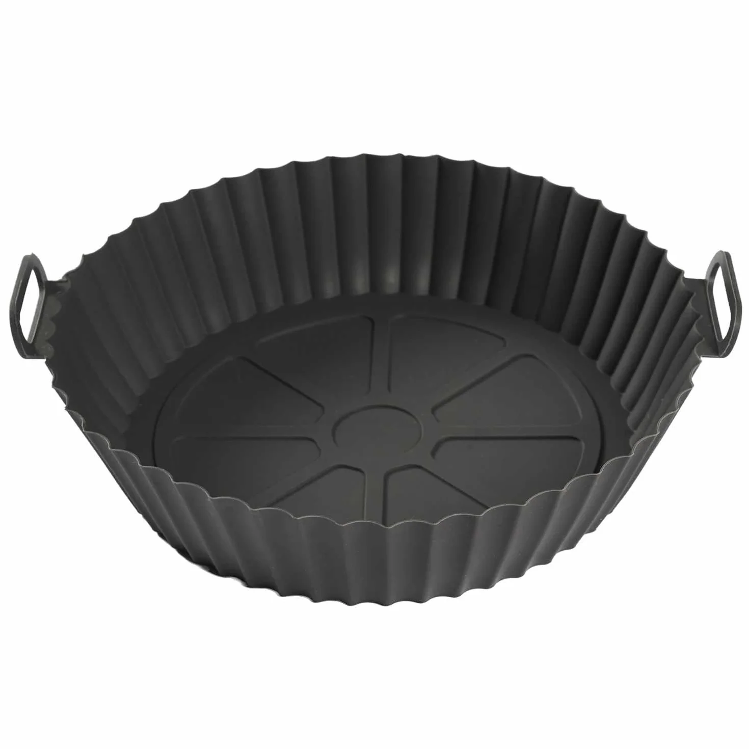 COOK CONCEPT, KC0008, Okrągła, nieprzywierająca silikonowa forma do pieczenia do frytkownicy, idealna do zdrowego i łatwego gotowania, rozmiar 20 cm, kolor szary