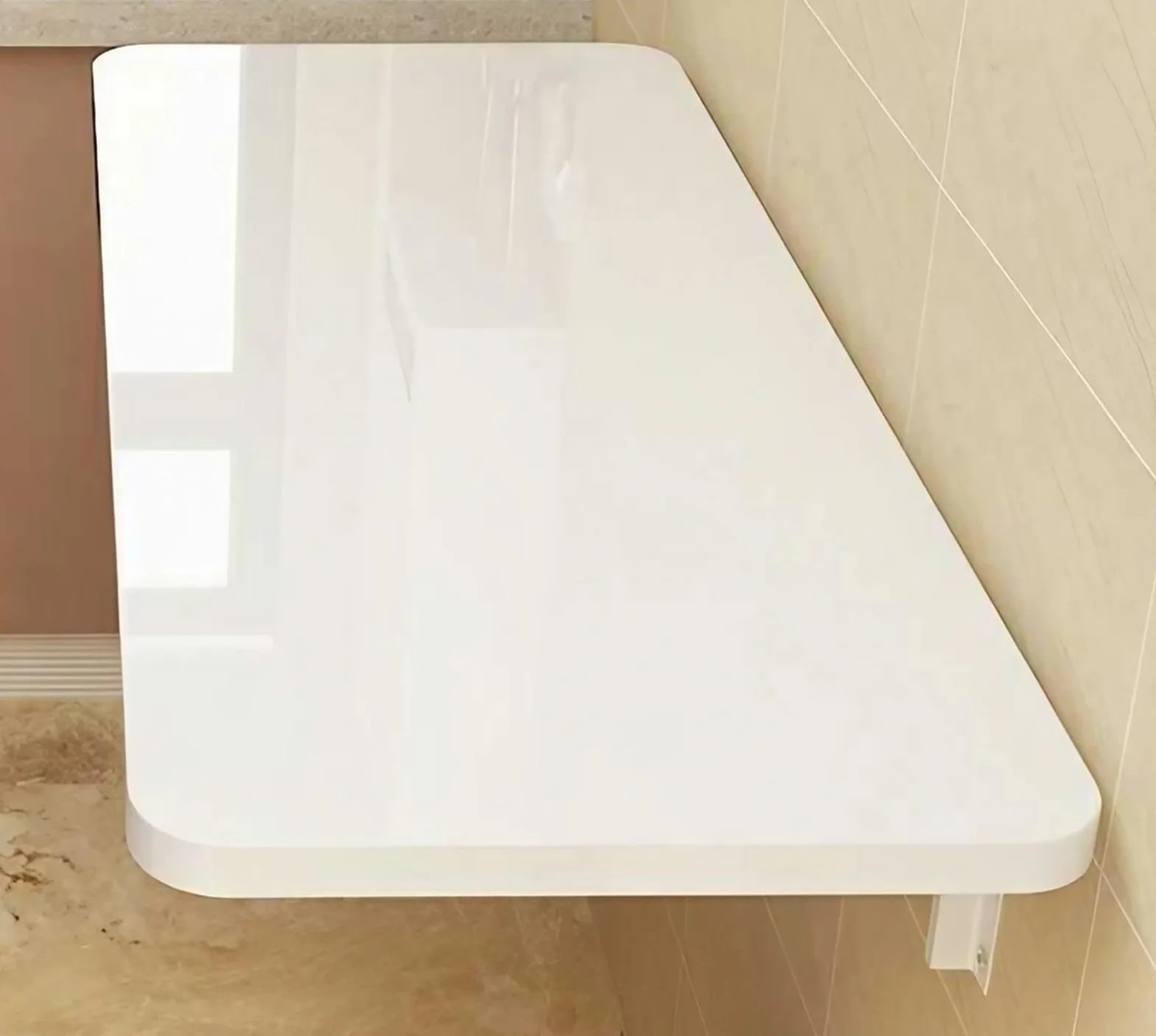 Składane biurko montowane na ścianie stół oszczędzający miejsce stół do jadalni uniwersalne niebieskie biurko kuchenne do gabinetu domowego biura jadalni 50 cm